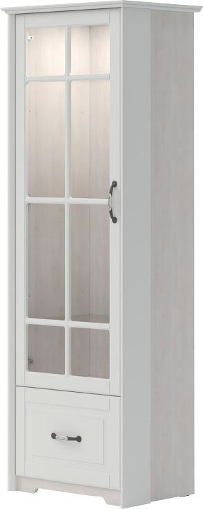 Home affaire Vitrinekast Evergreen UV gelakt, deur met veiligheidsglas 4 mm, met soft-closefunctie