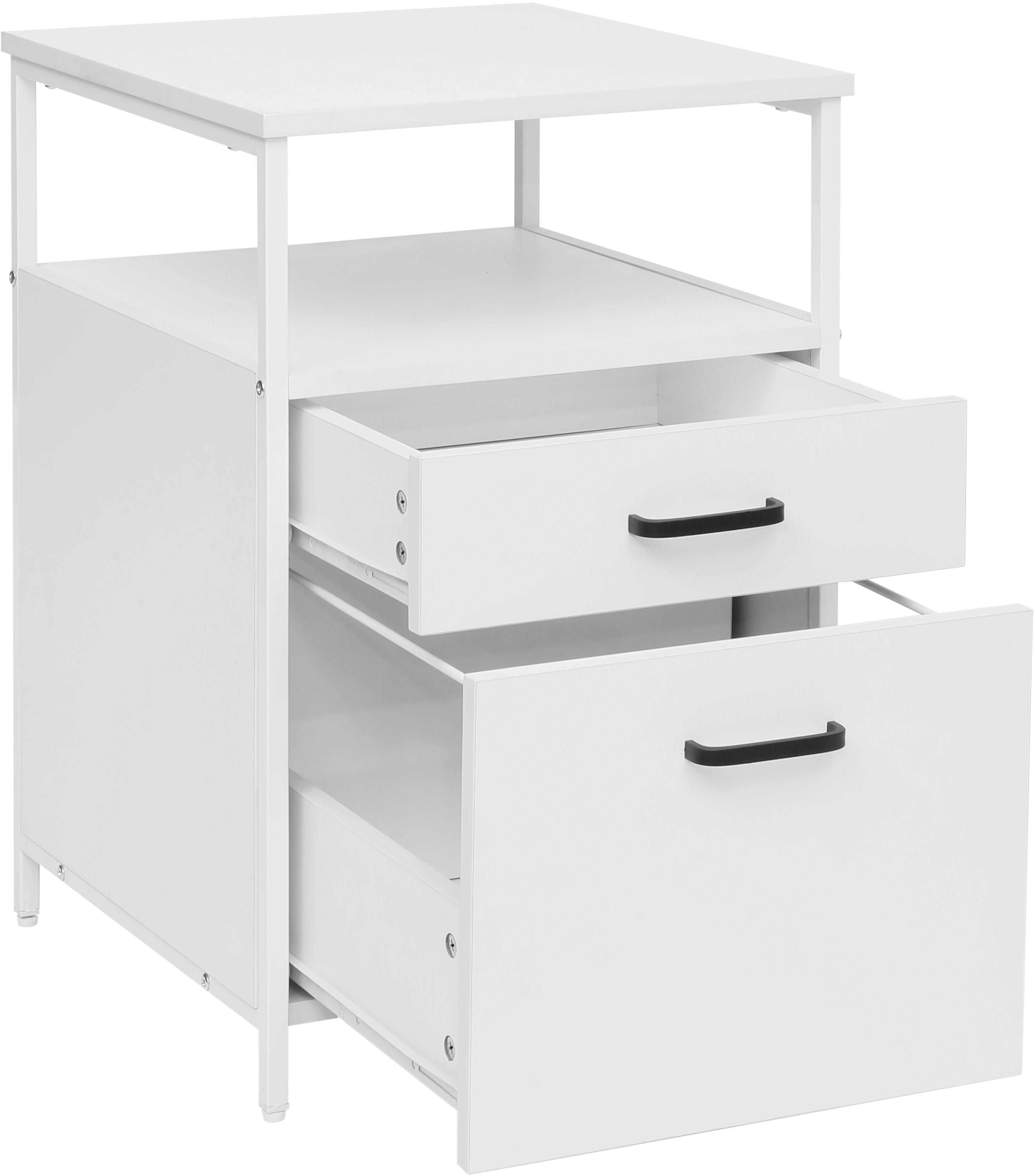 INOSIGN Container Reagan Kantoorcontainer, bijzetkast, 2 lades, metalen frame