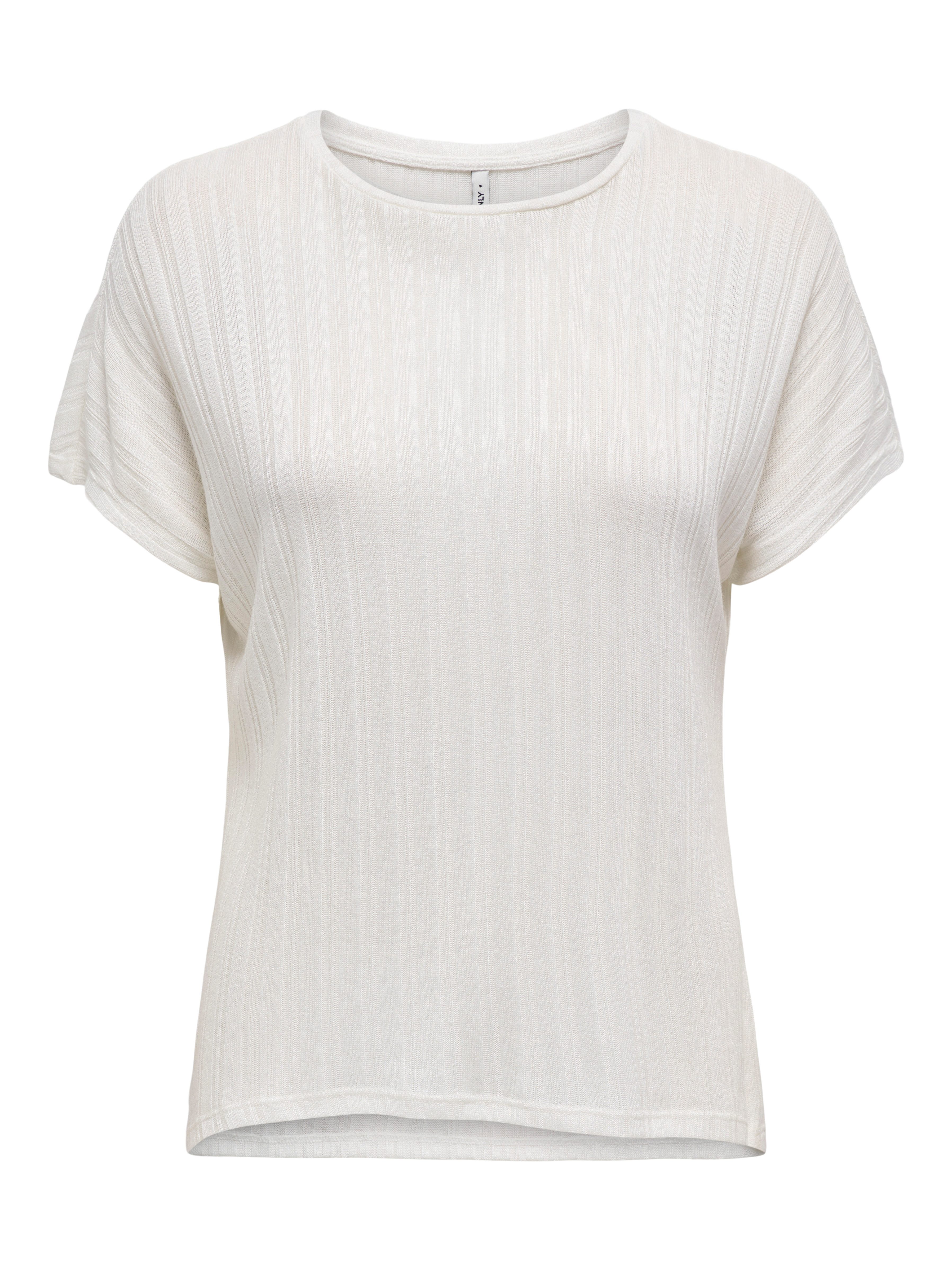 Only Shirt met korte mouwen ONLIRINA S/S O-NECK TOP JRS NOOS