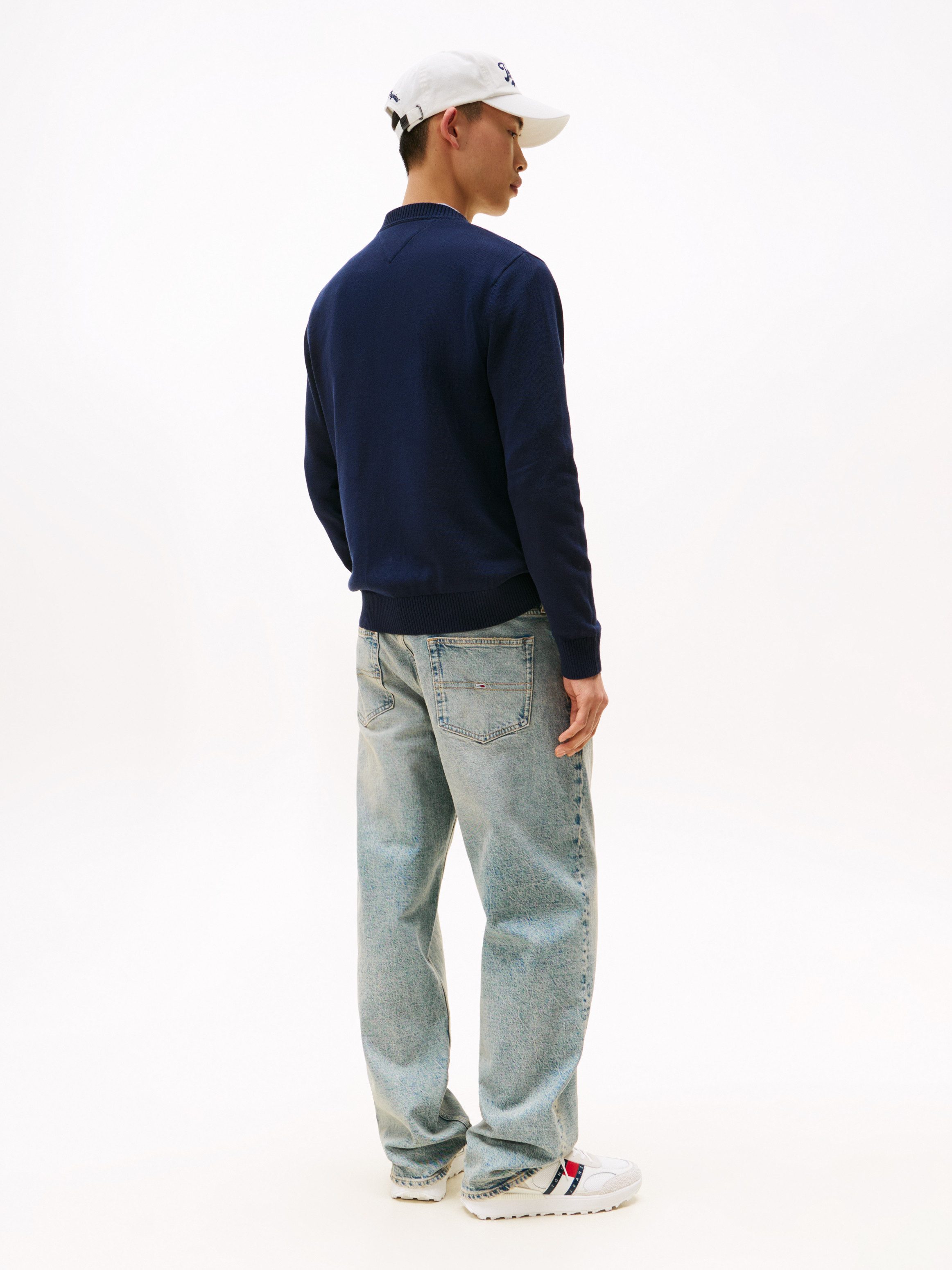 TOMMY JEANS Trui met ronde hals TJM SLIM ESSENTIAL LIGHT SWEATER