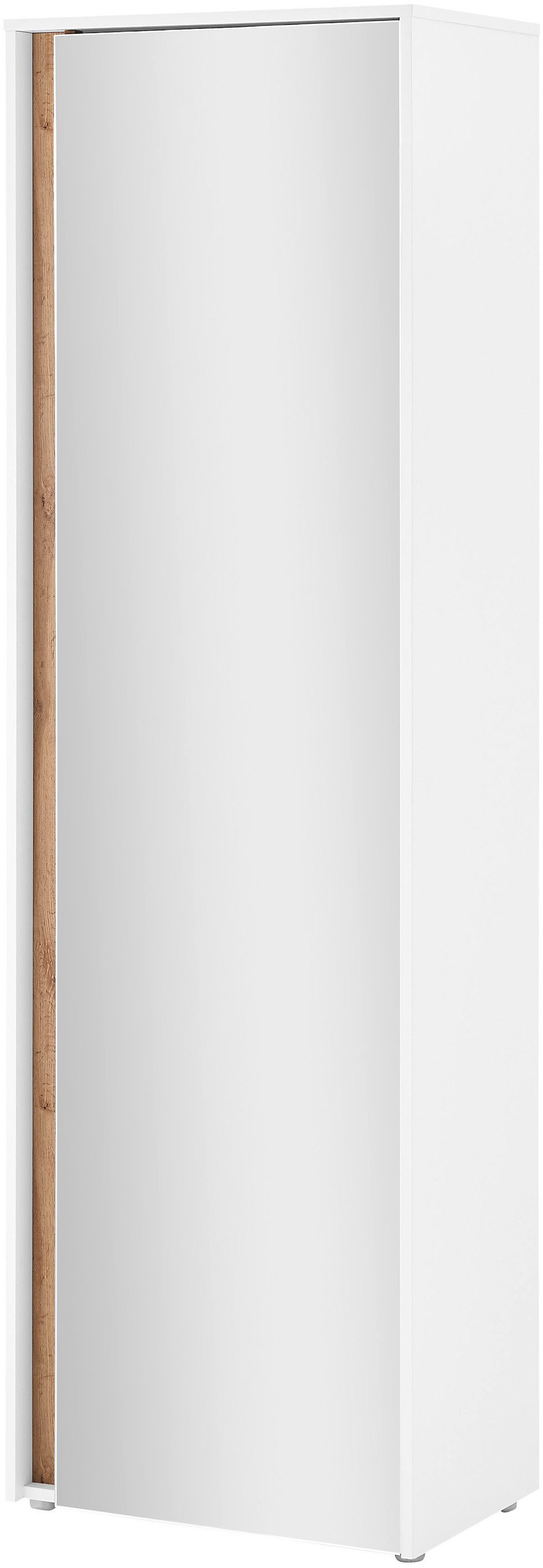 INOSIGN Kledingkast GIRON/ CiTY, Kast in Wotan Eik, Kledingkast met opbergruimte Spiegeldoor, telescopische uitschuif, deur aan beide zijden te