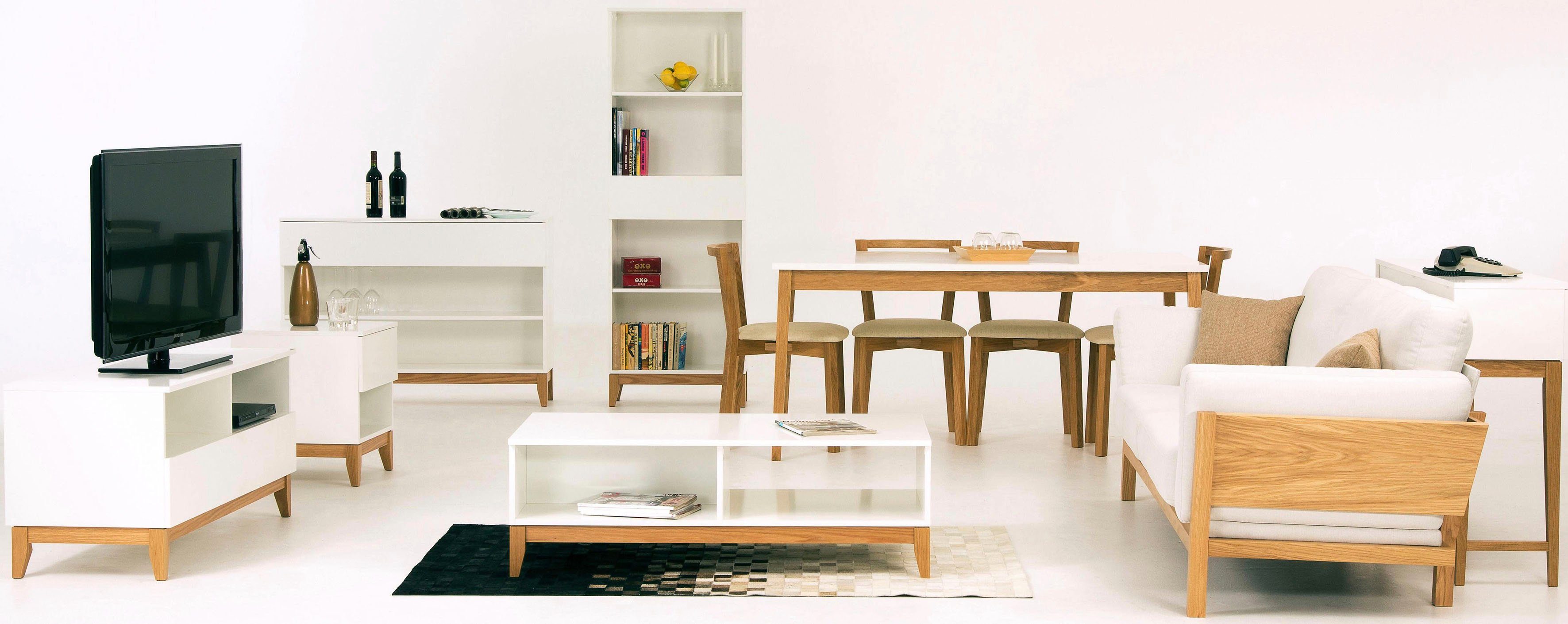 Woodman Tv-meubel Elinee Breedte 120 cm, in trendy Scandinavische look