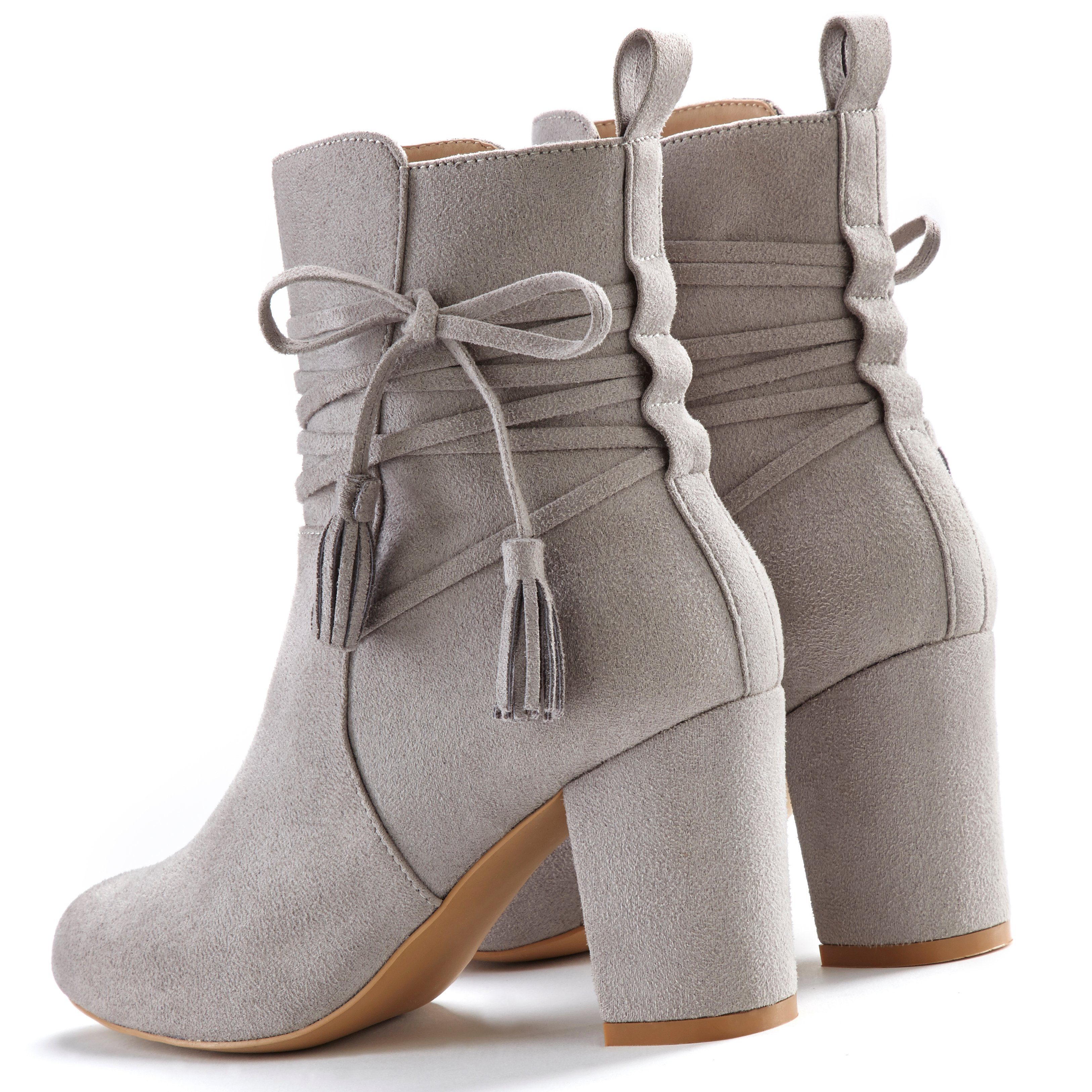 Lascana Laarsjes met blokhak, high-heel enkellaars, enkellaarsjes, laarzen