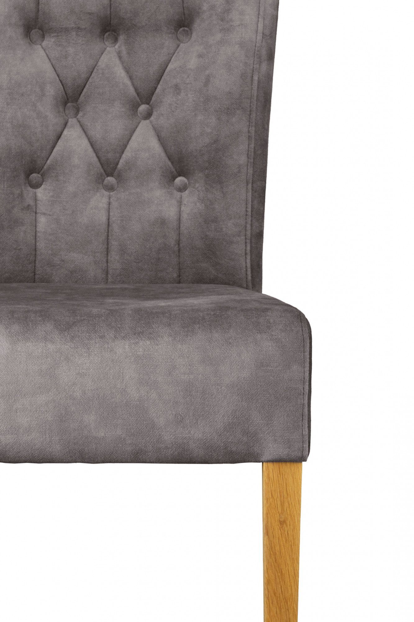 Home affaire Stoel met 4 poten Ravenna Eetkamerstoel met capitonnage (set, 2 stuks)