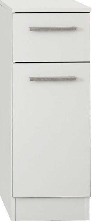 Saphir Onderkast Quickset 953 badkamerkast met 1 deur en 1 lade, 30 cm breed Badkamer onderkast incl. deurdempers, handgrepen in betonlook