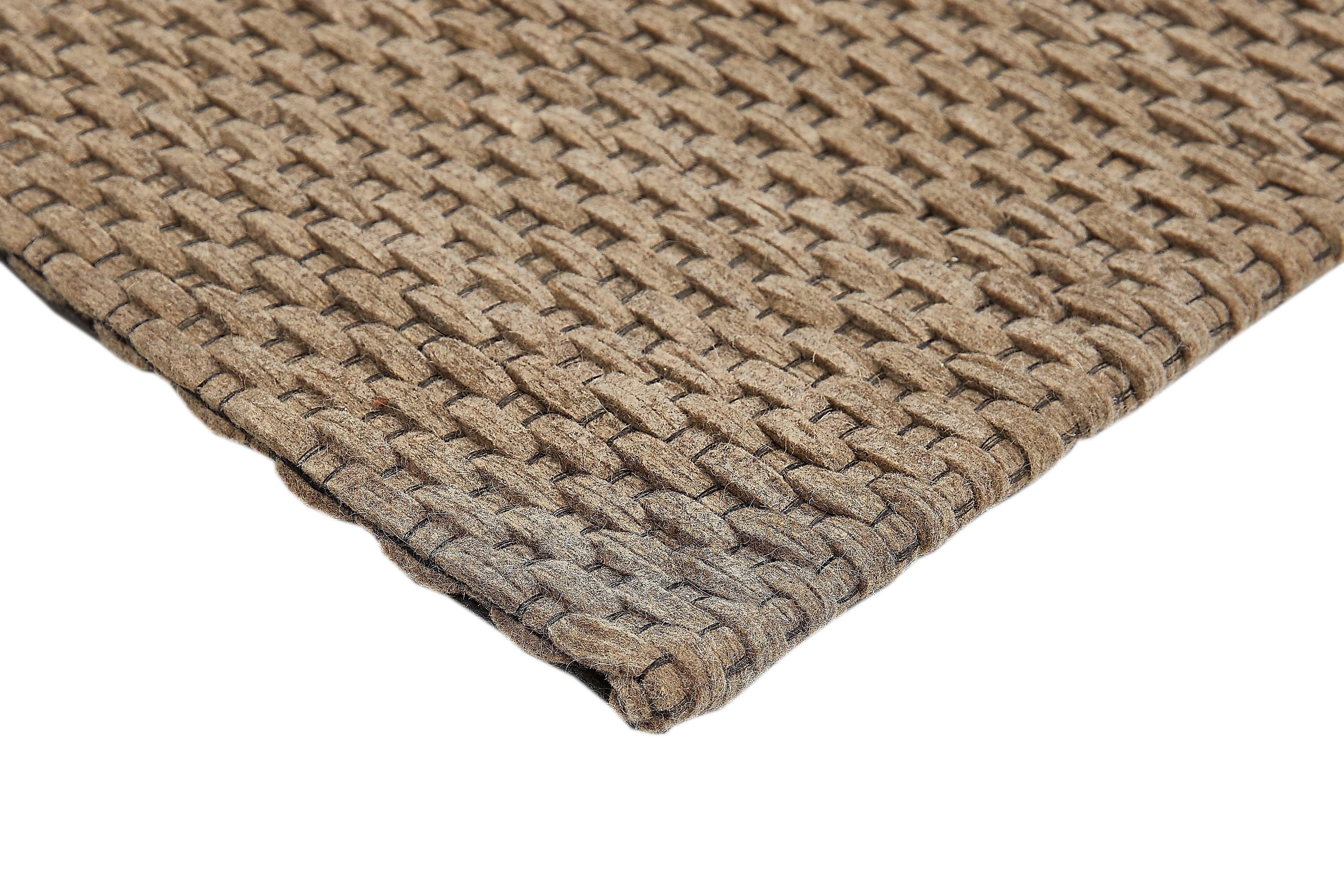 LUXOR living Wollen kleed Nora Handgeweven kleed, platweefsel, met de hand geweven, zuivere wol