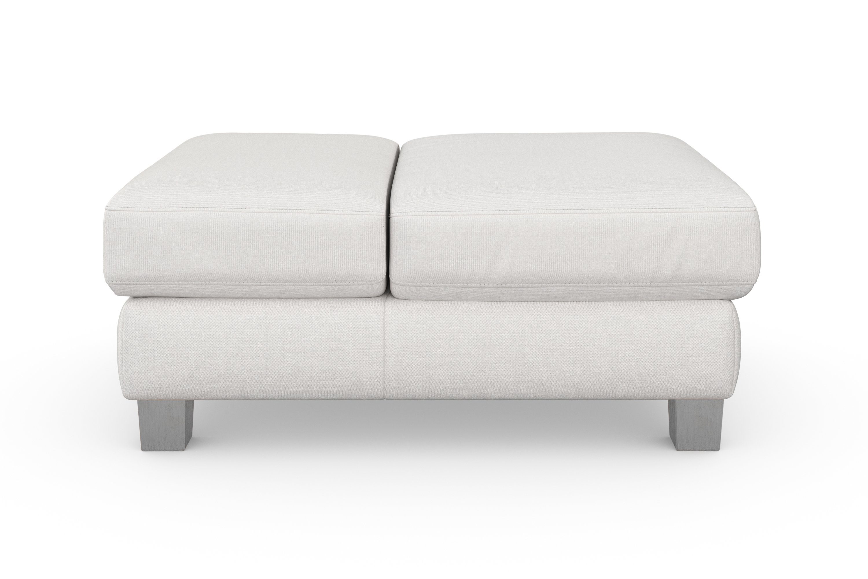 sit&more Hocker Dundee met inklapfunctie, binnenvering en hoogwaardige edelstalen poten