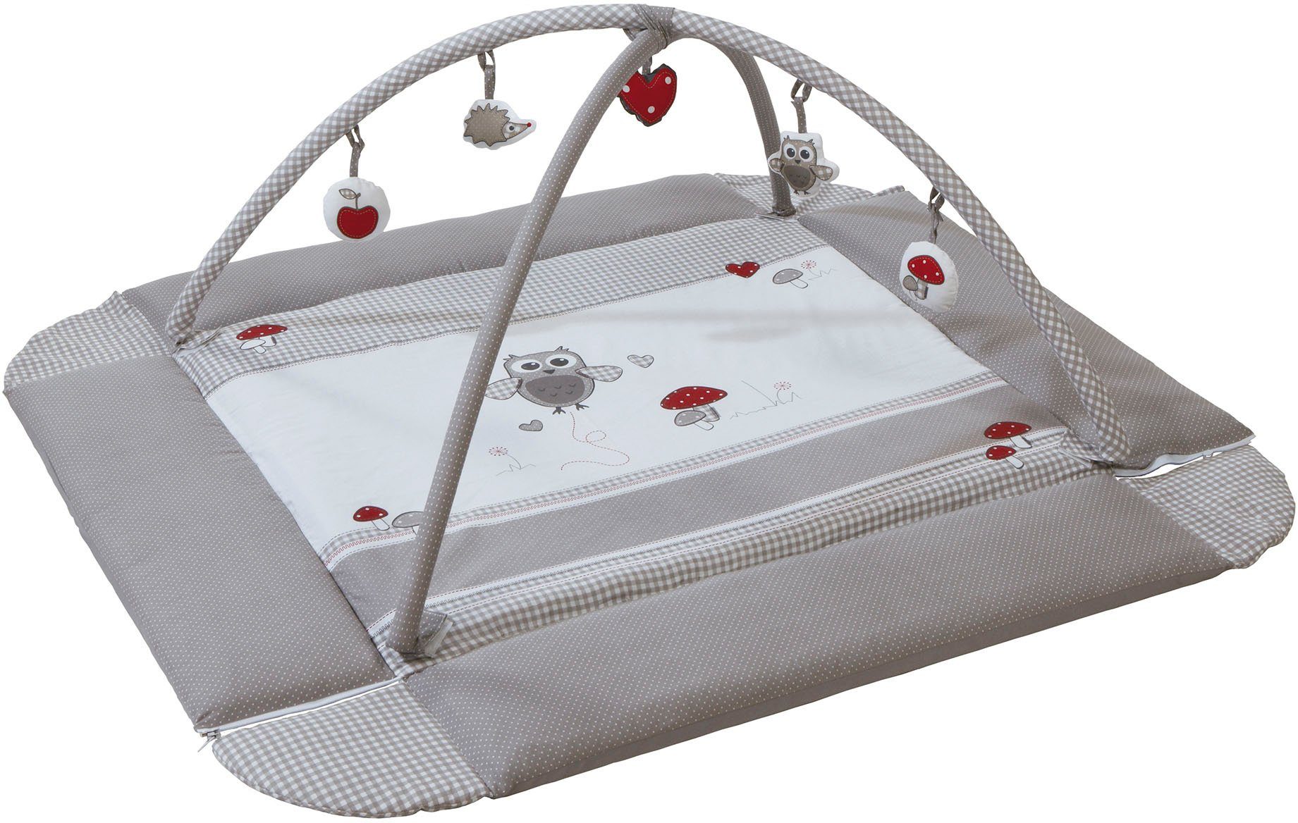 Roba® Babynestje 4in1, Adam & uil met activity-speelboog