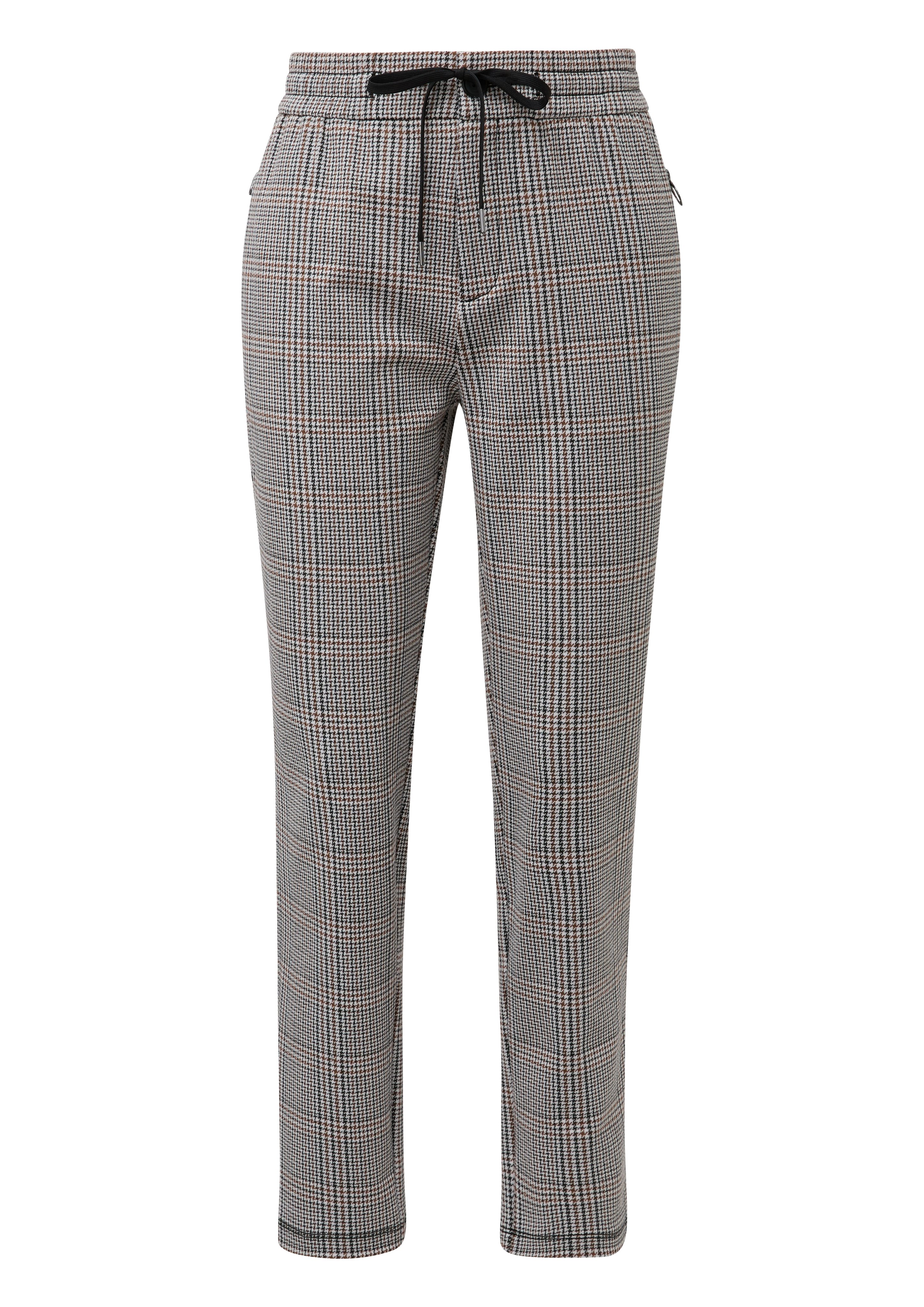 s.Oliver Stoffen broek met ruitpatroon