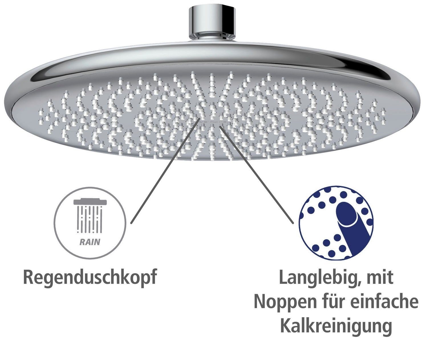 WENKO Regendouchekop Watersaving systeem Regendouchekop Watersaving, diameter 20 cm