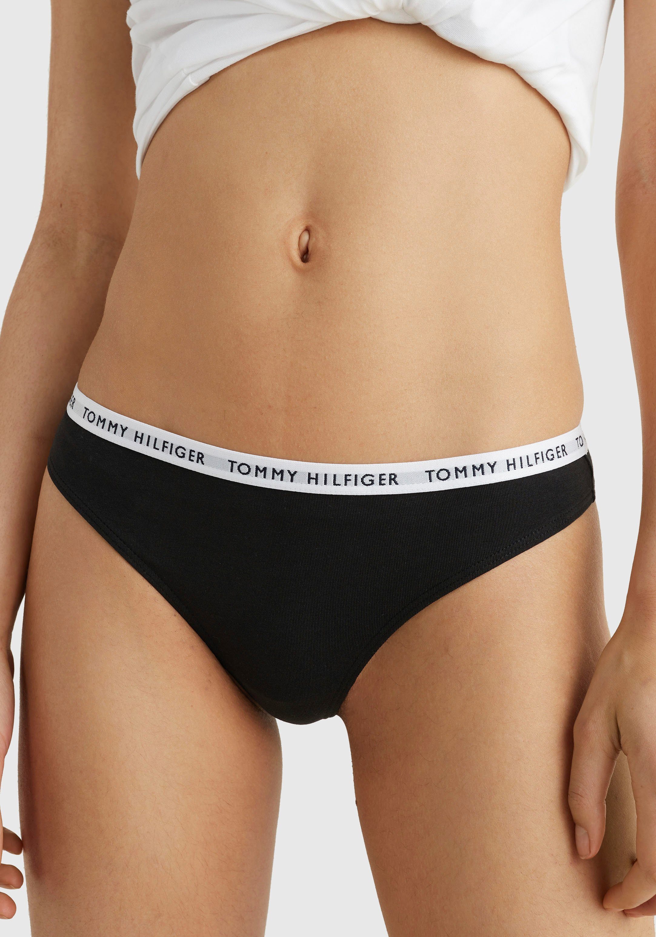 Tommy Hilfiger Underwear Slip met smalle logoboord (3 stuks)