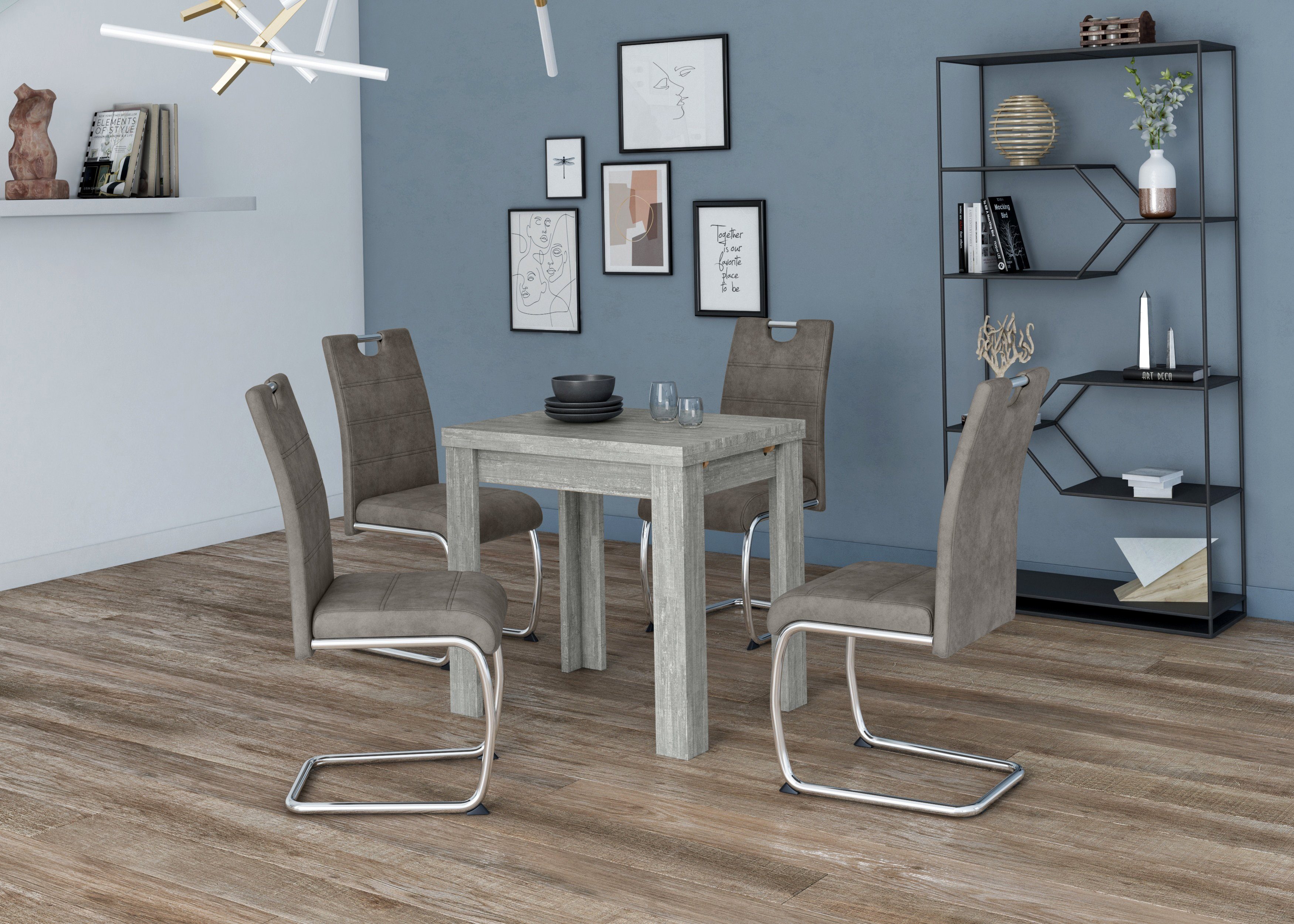 Mäusbacher Eettafel Monti BESTSELLER!, tafel, keukentafel, uittrekbare tafel uit te trekken tot 136 cm