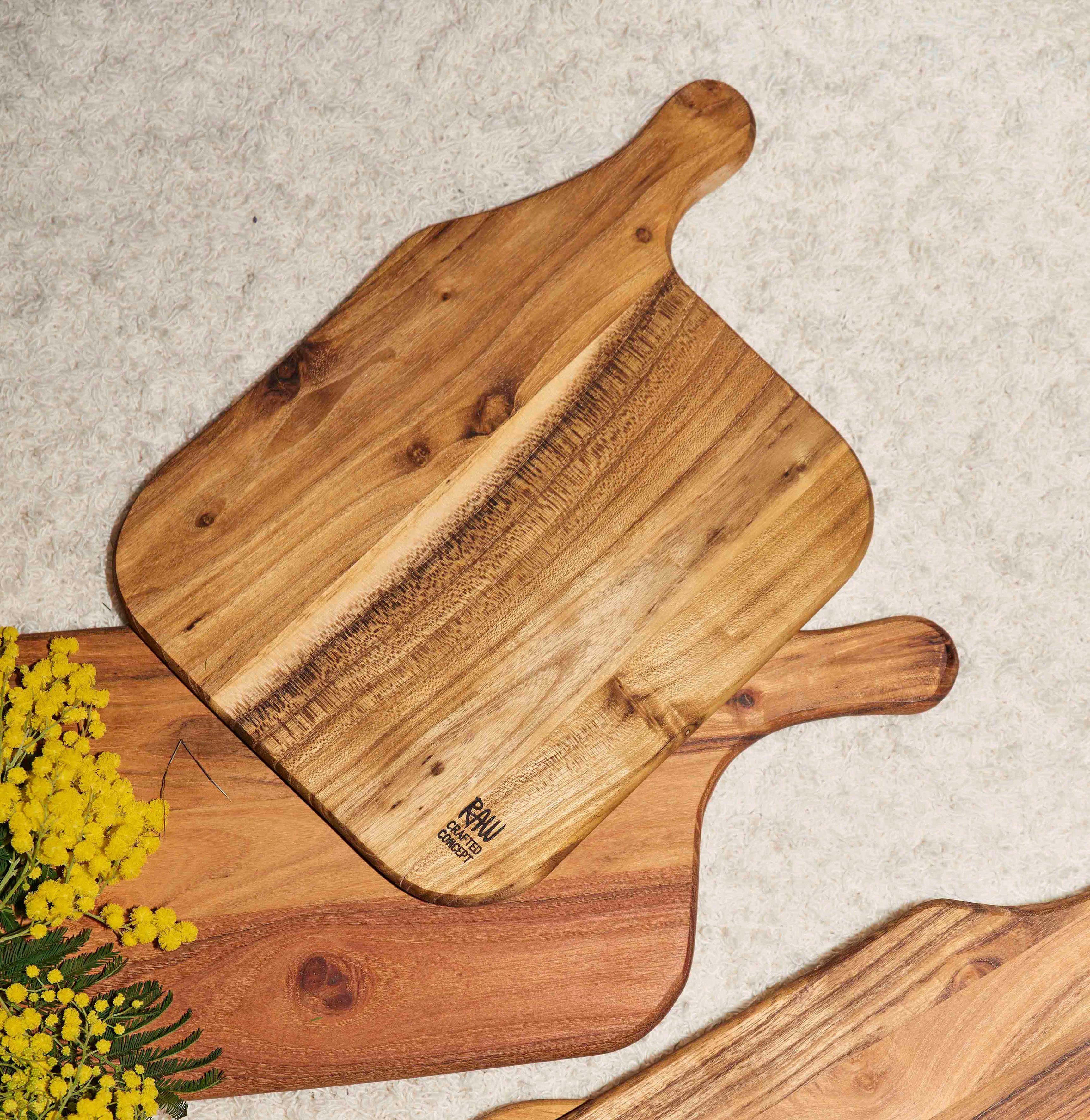 aida RAW Snijplank RAW Teak organisch, elk stuk is uniek