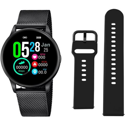 Lotus Smartwatch Smartime, 50002-1 (3-delig, Met wisselband van zacht silicone en oplaadkabel)