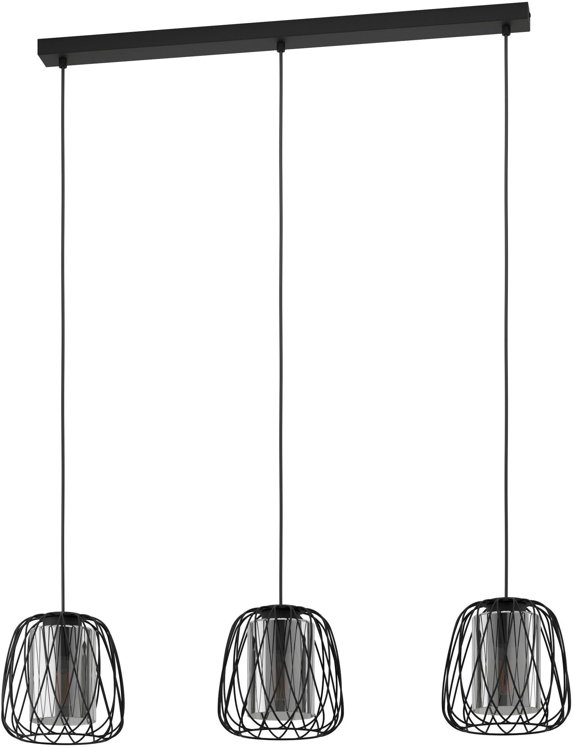 Eglo hanglamp Floresta 3xE27 zwart