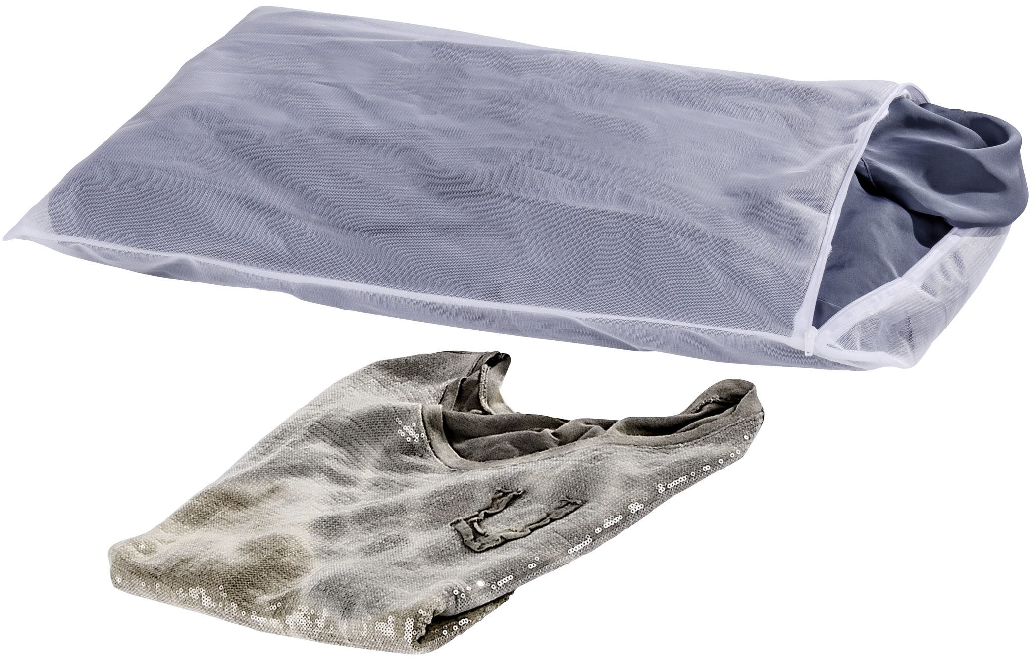 WENKO Wasnet Universeel 3 kg Waszak ter bescherming van fijne was, met rits, kookvast (set, 4 stuks)