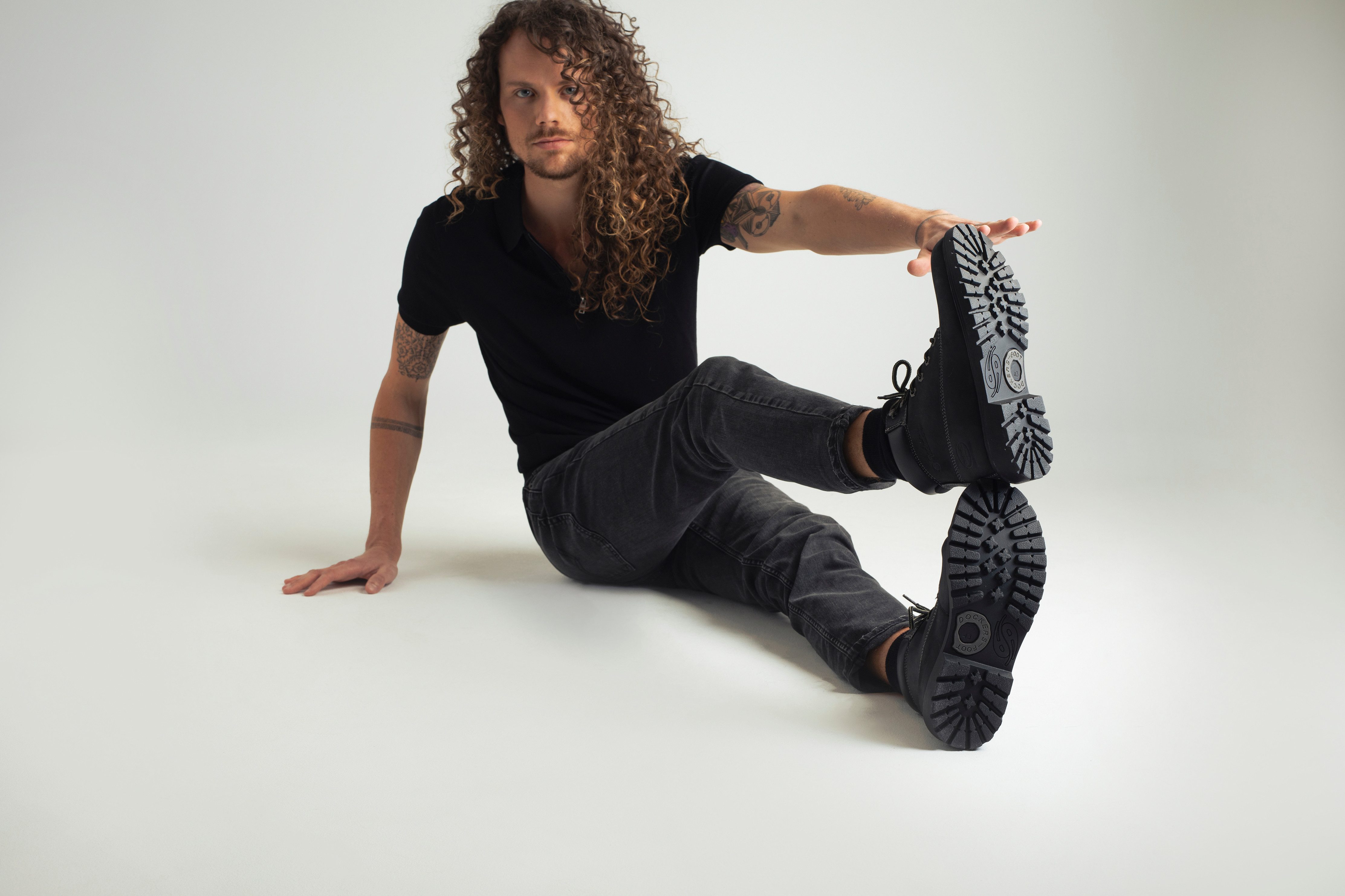Dockers by Gerli Winterlaarzen Werkschoenen, veterschoenen met blokhak