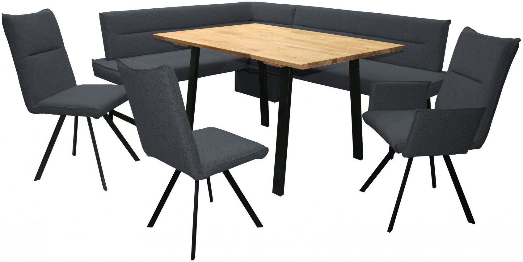 Home affaire Stoel met armleuningen Sava Metalen frame (set, 2 stuks)