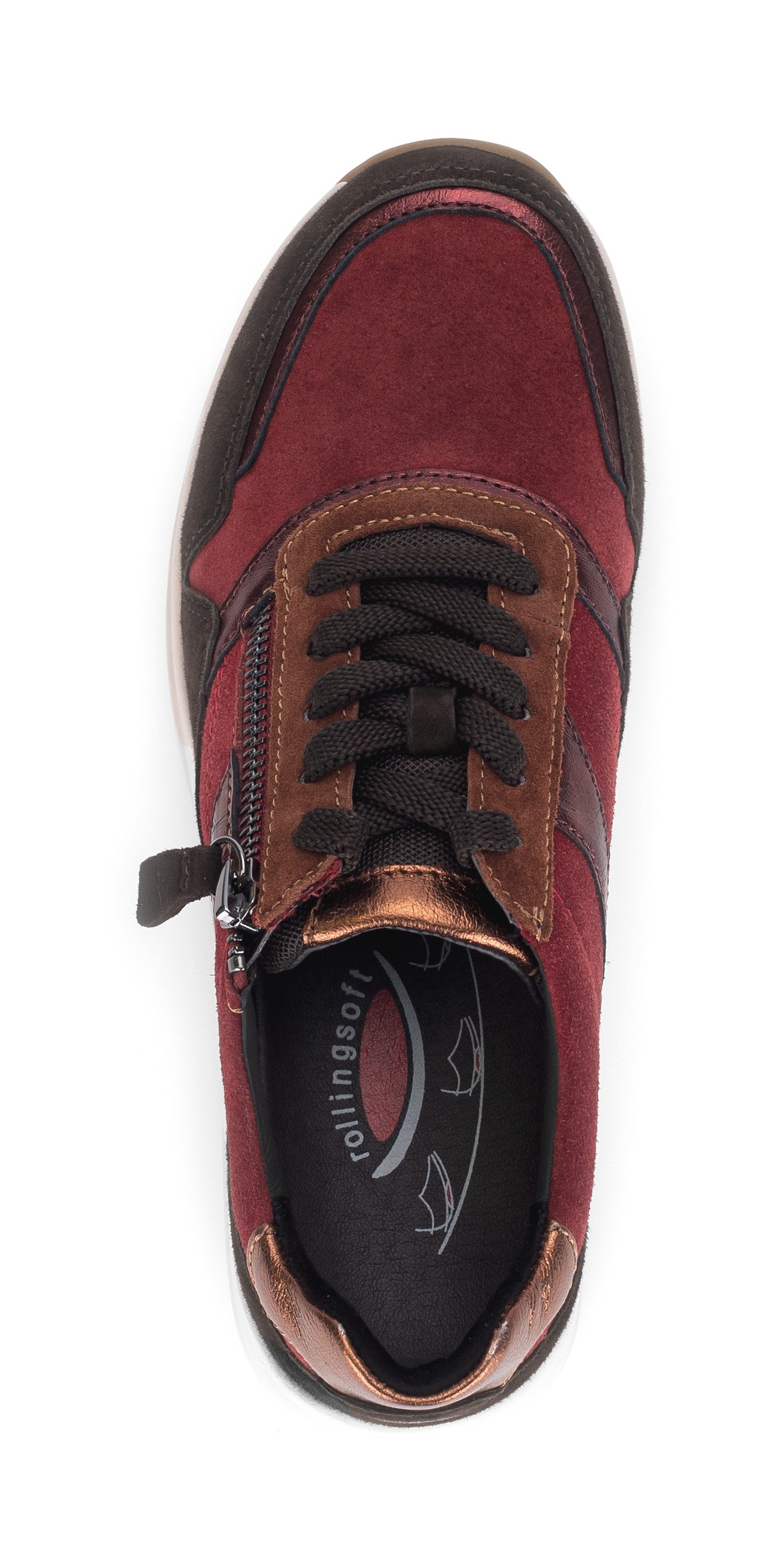 Gabor Rollingsoft Sneakers met sleehak
