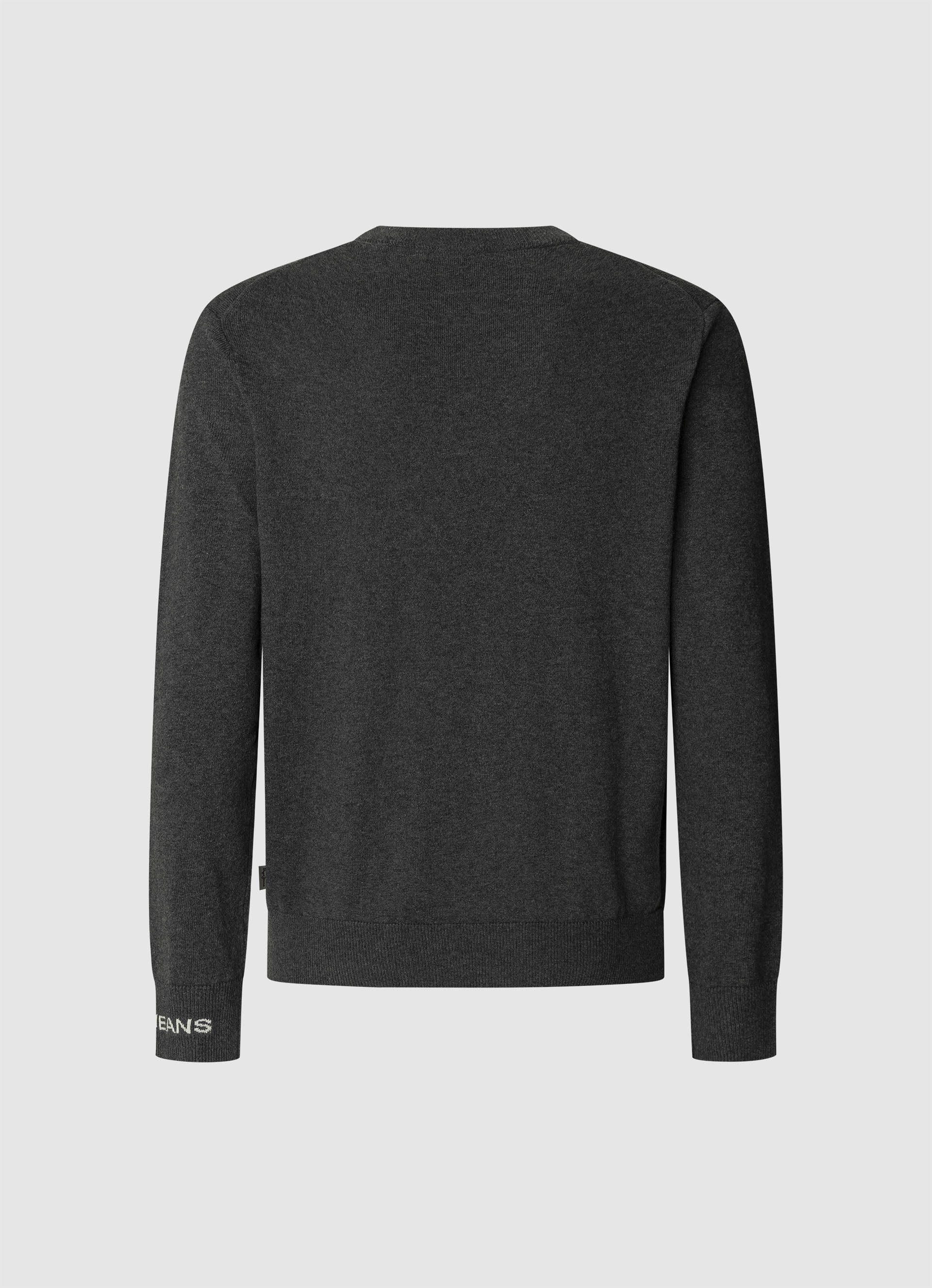 Pepe Jeans Gebreide trui ANDRE CREW NECK met ronde hals, logo-jacquard