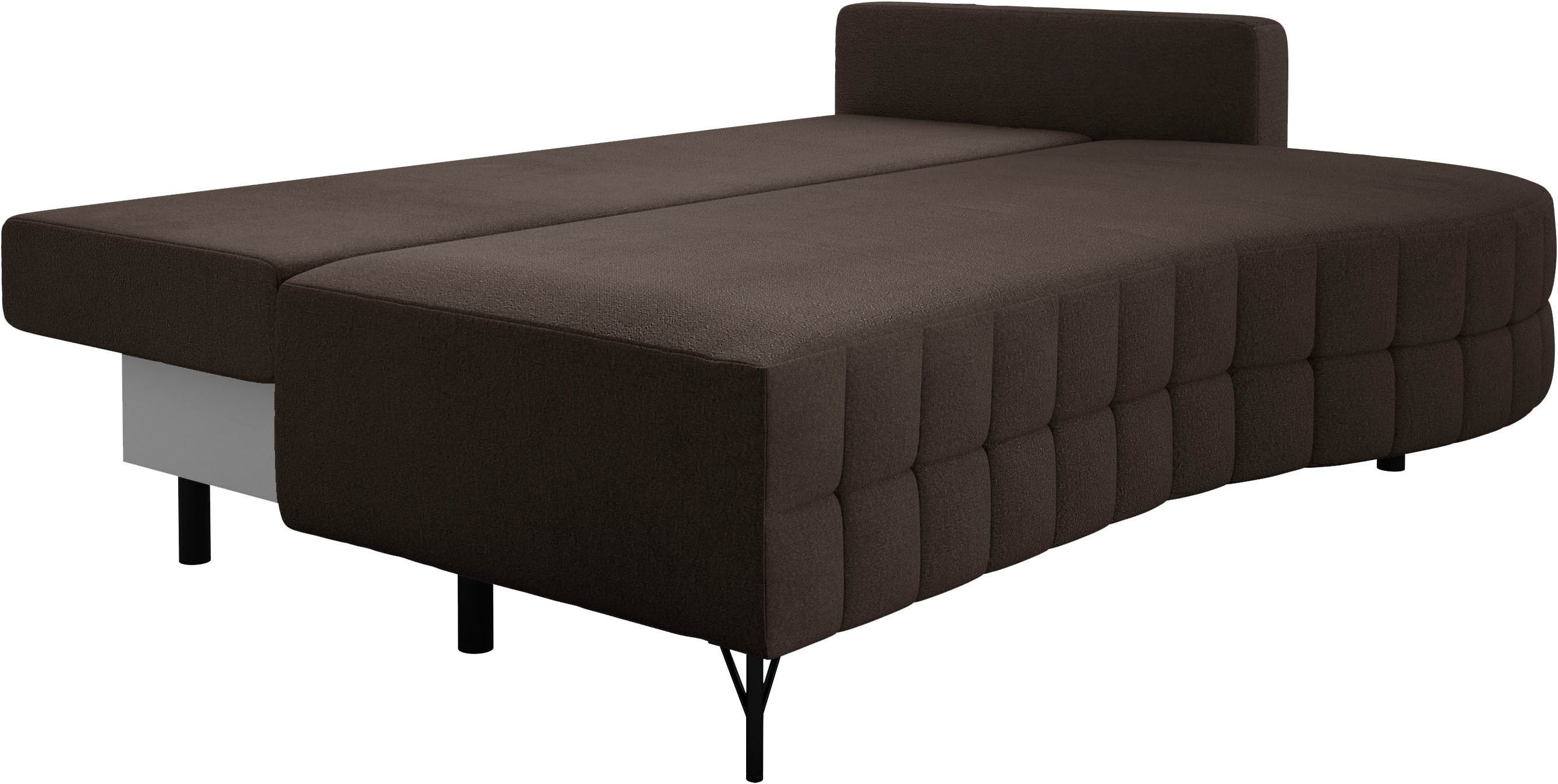 exxpo - sofa fashion Loungebank T wiggy slaapbank met bedfunctie en bedlade, comfortabele bonellvering, super zitcomfort, elegante vormtaal