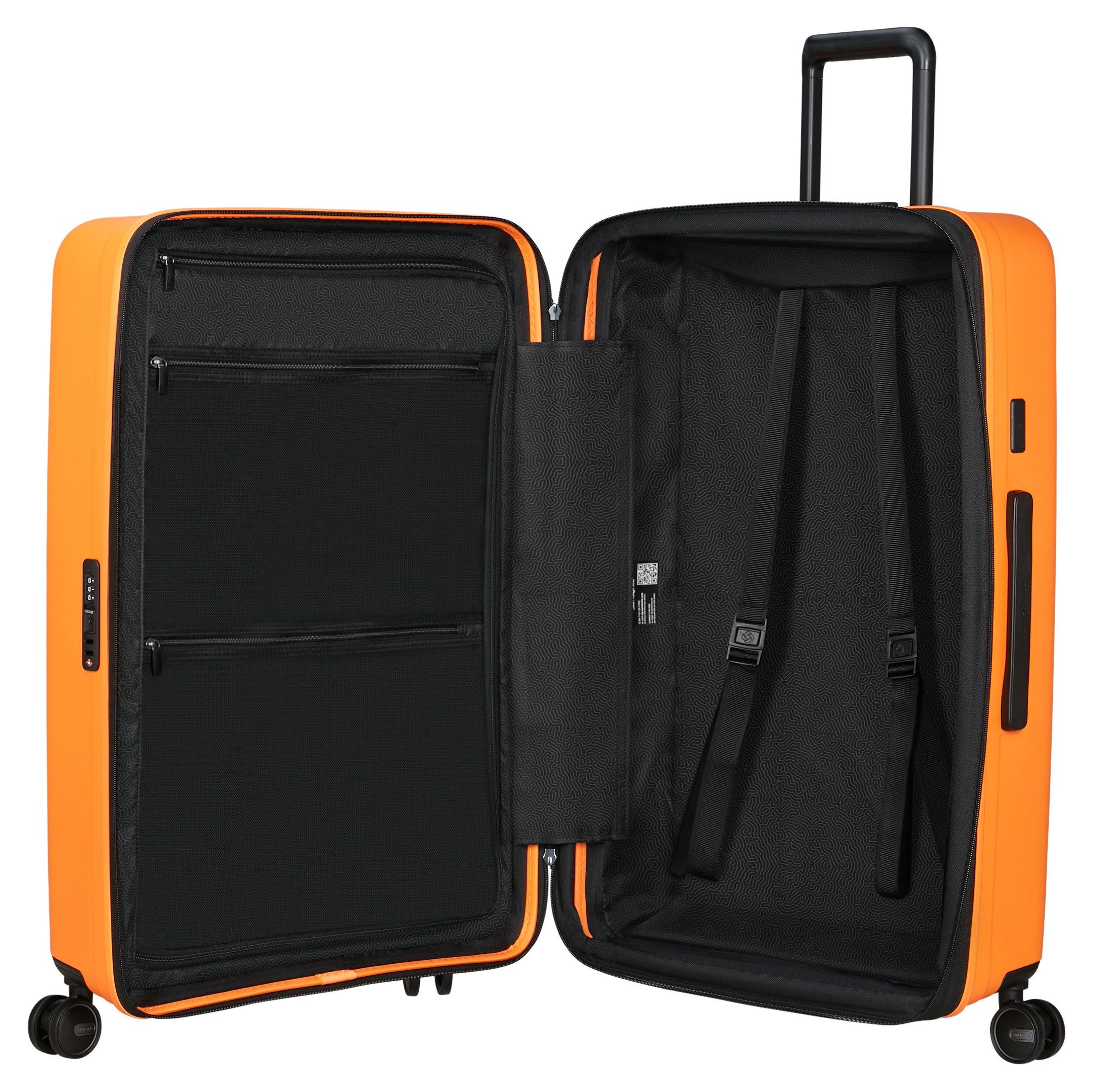 Samsonite Hardshell-trolley RESTACKD 75 incl. 3 pakzakken Reiskoffer met TSA-slot volume-uitbreiding