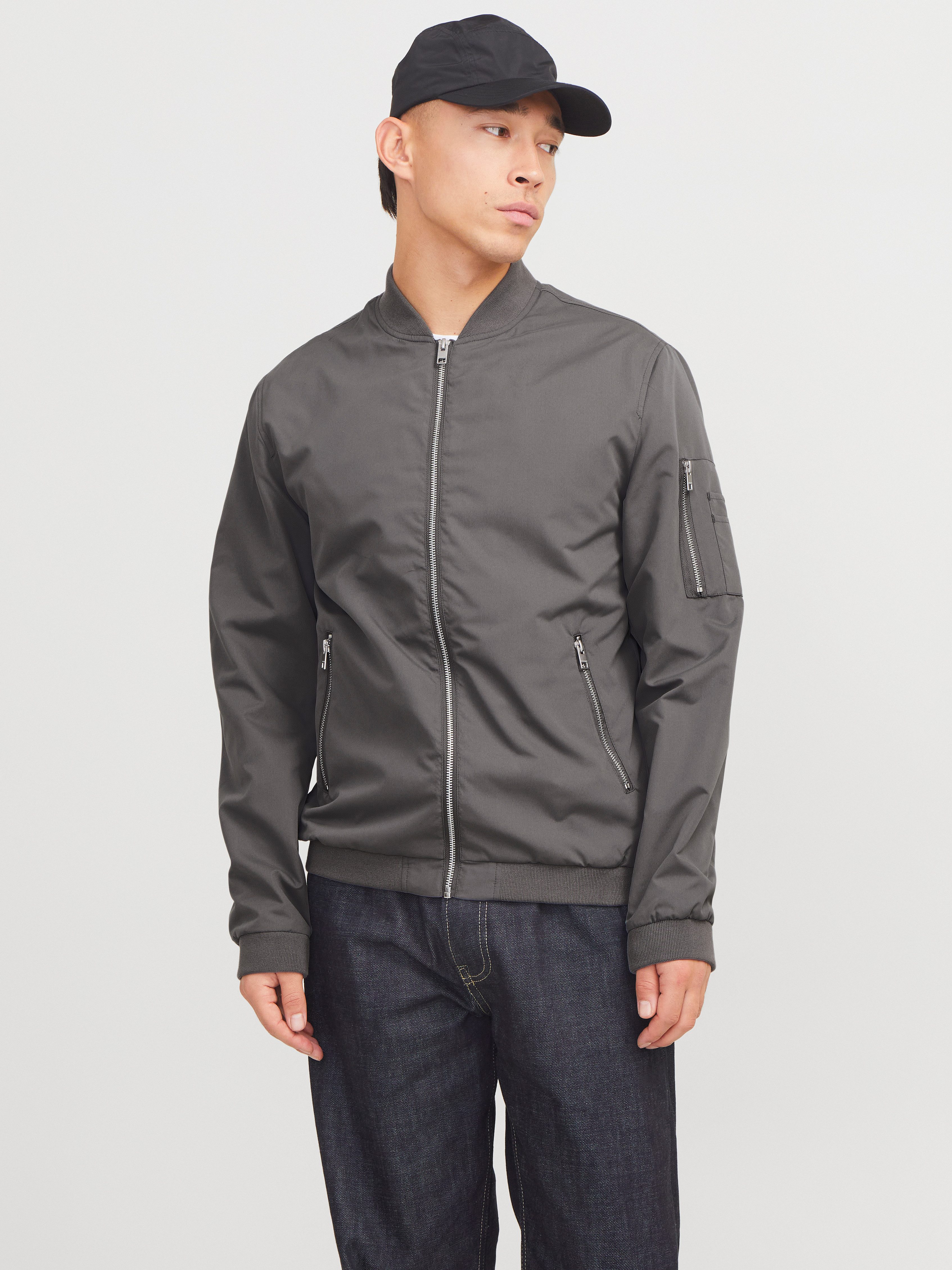 Jack & Jones Blouson JJERUSH BOMBER NOOS heren jassen maat XXL grijs