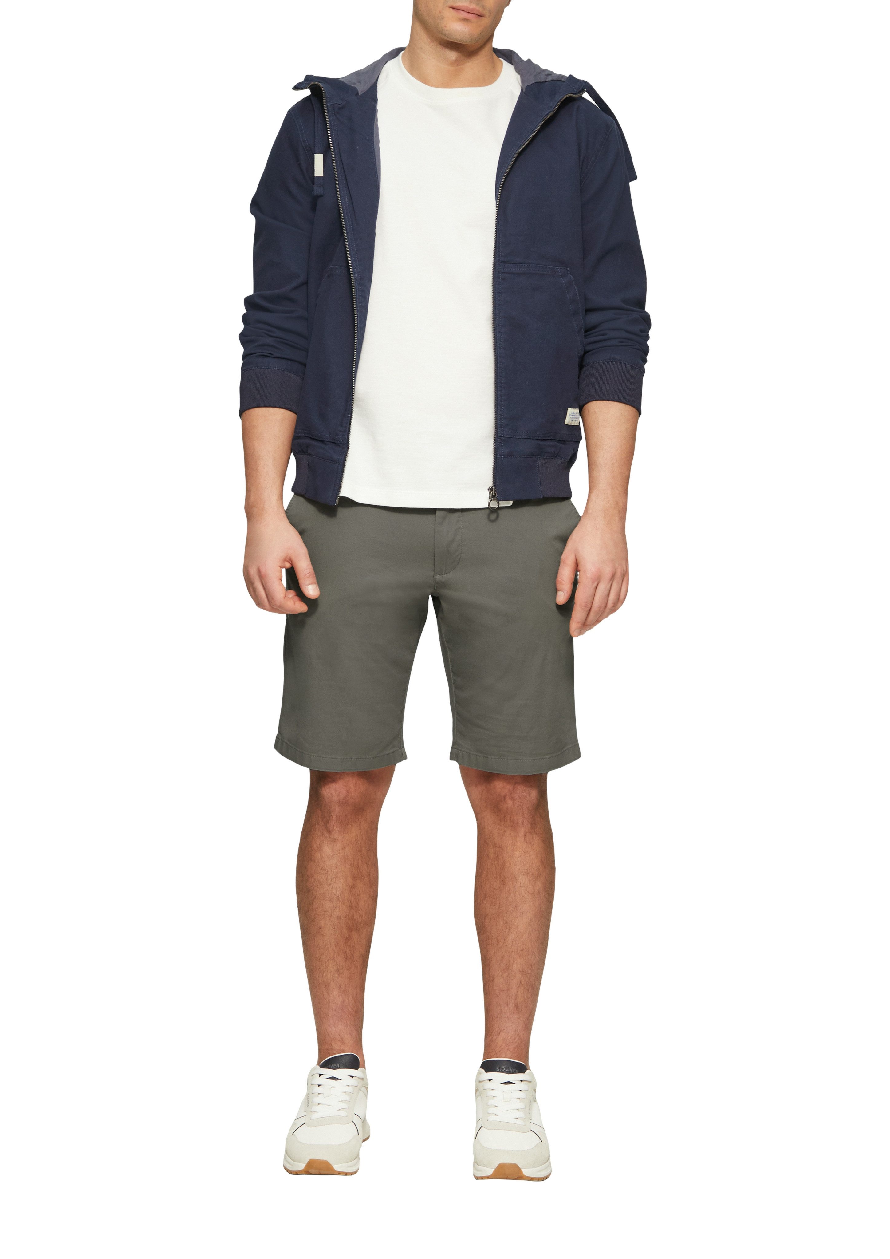 s.Oliver Chino-short met wassing