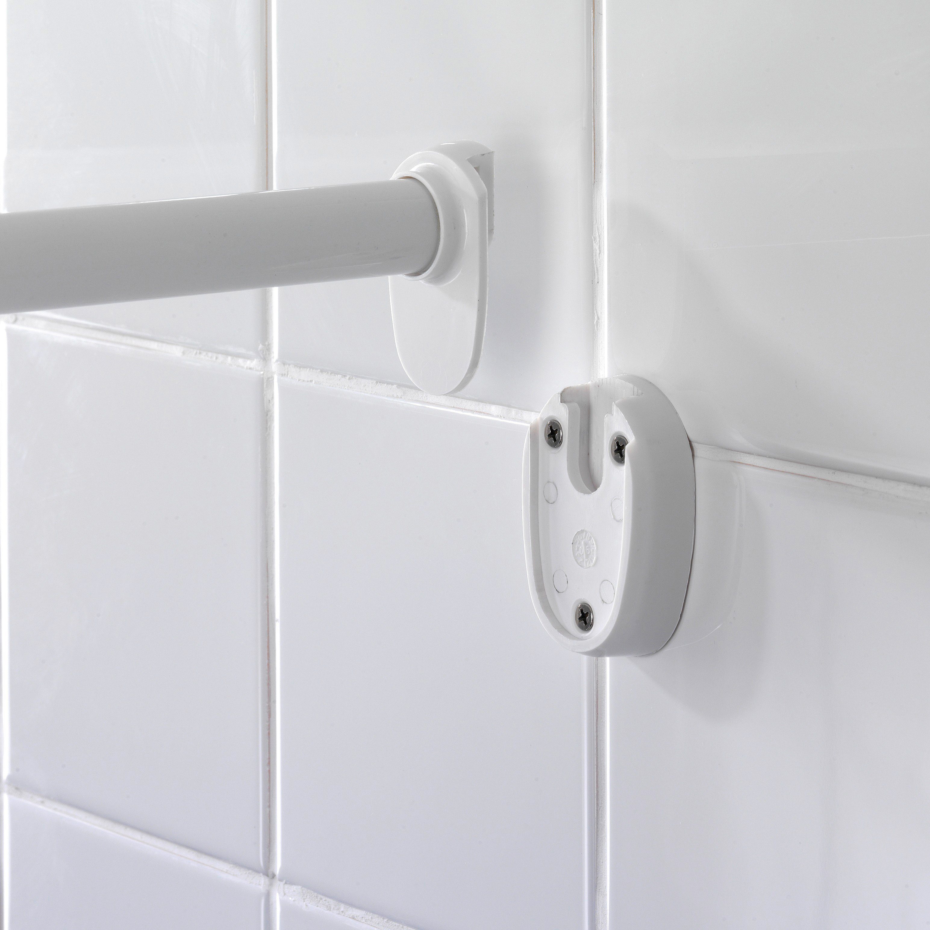 WENKO Hoekstang Universal extra stark Chroom, op verschillende manieren te monteren