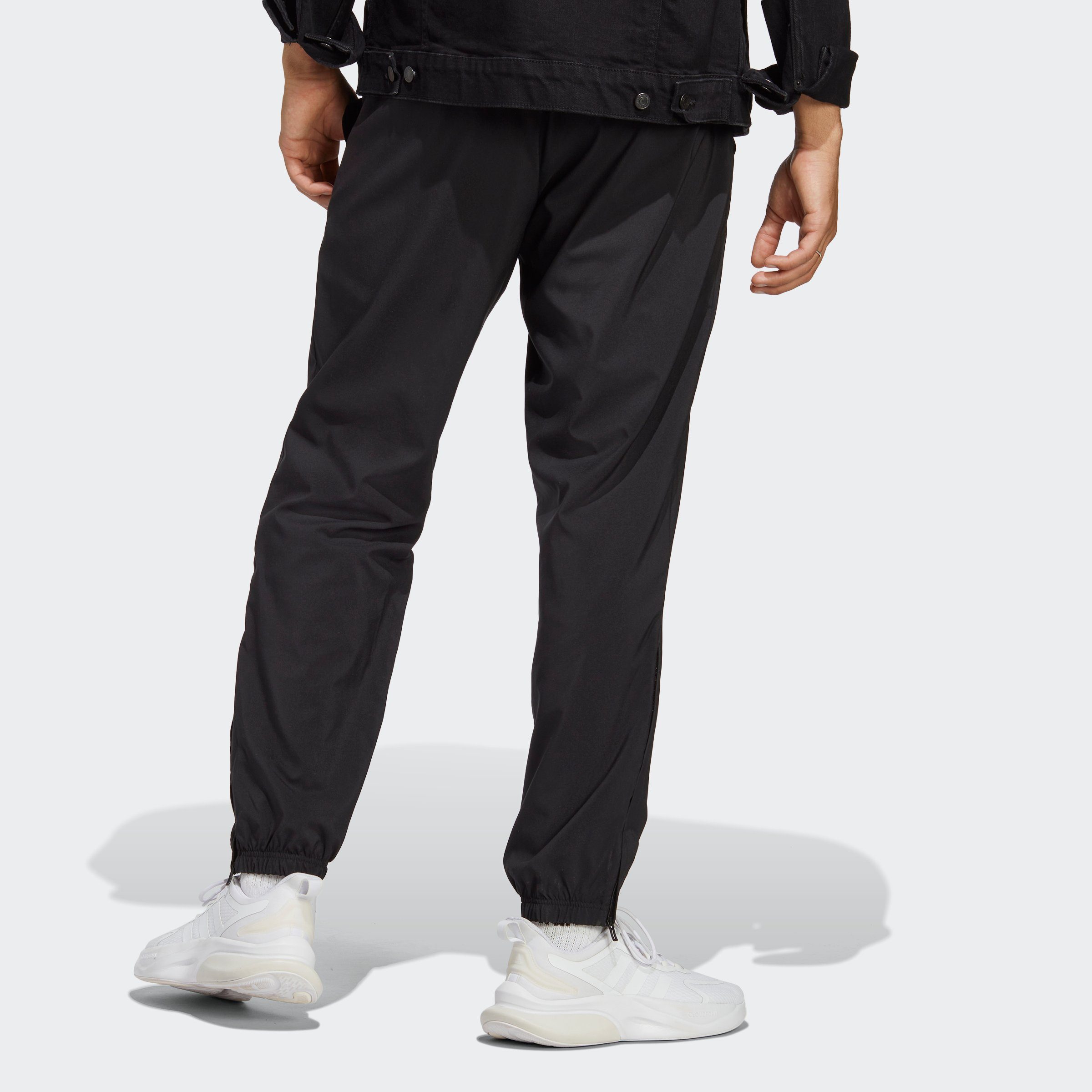 adidas Sportswear Sportbroek AEROREADY ESSENTIALS STANFORD ELASTIC CUFF SMALL LOGO BROEK (1-delig)
