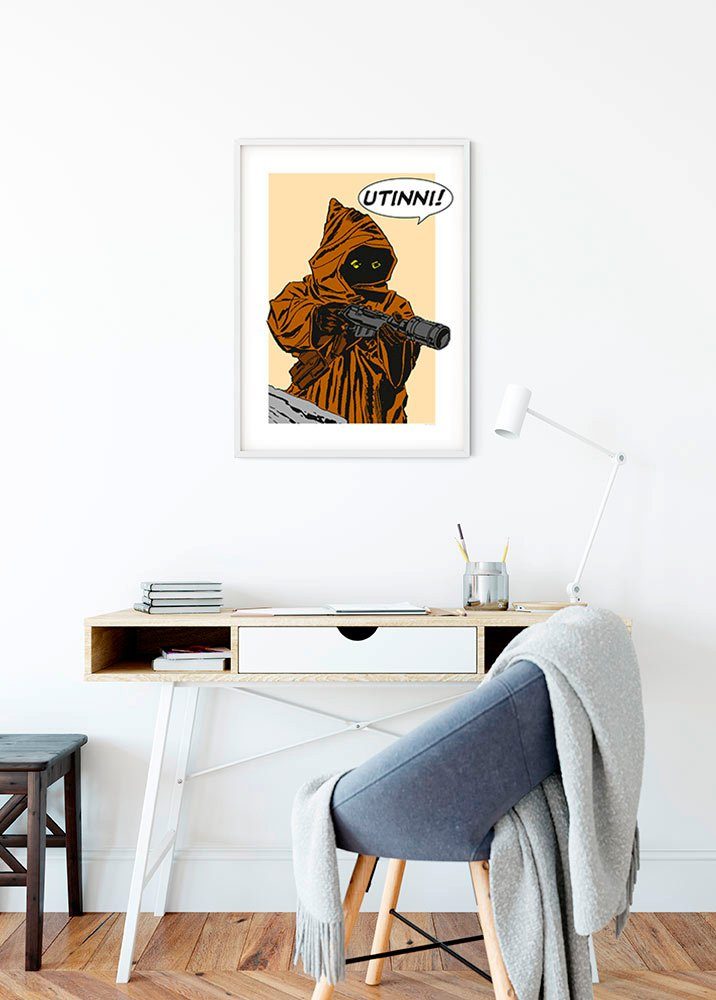 Komar Wanddecoratie Star Wars Classic stripverhaal aandeel Java Wanddecoratie voor de kinderkamer - zonder lijst (1 stuk)