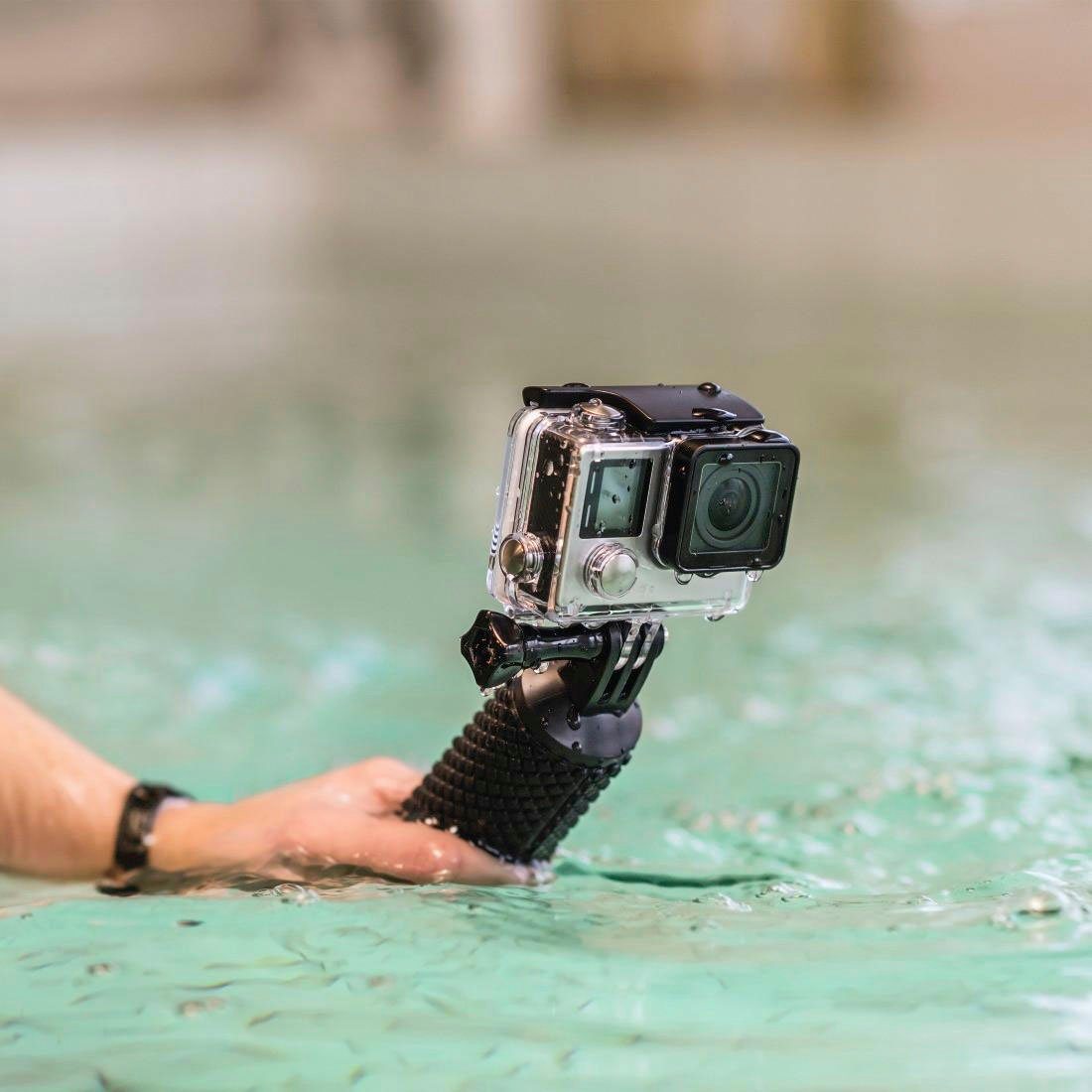 Hama Camerahouder Hama floaty "2-in-1", zwart Draad/aansluiting: GoPro Geschikt voor: ActionCam