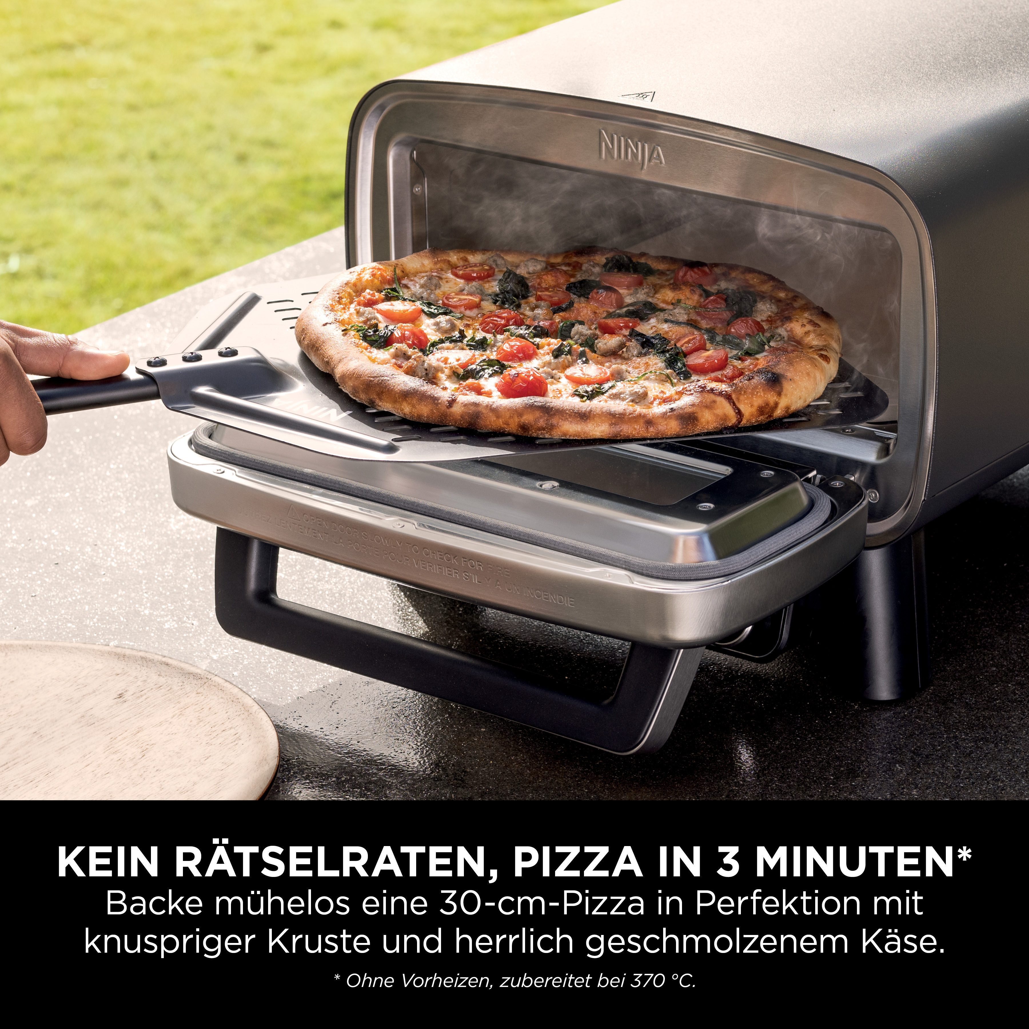 NINJA Pizza-oven Artisan Outdoor-Elektro-Pizzaofen/Heißluftfritteuse MO201EU