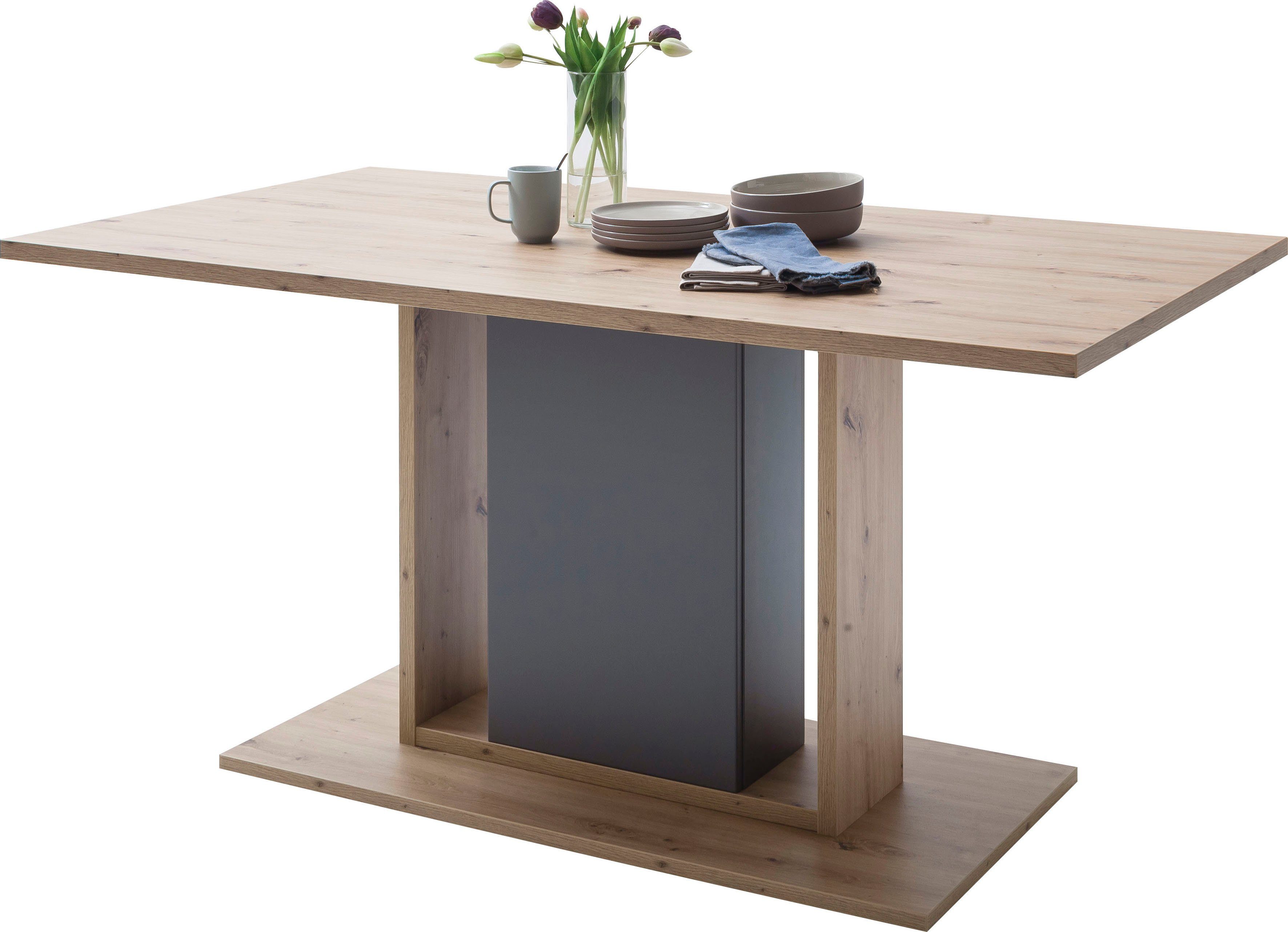 het is nutteloos innovatie smal MCA furniture Eettafel Lizzano Landelijke stijl modern, tot 80 kg  belastbaar, tafel 160 cm breed makkelijk besteld | OTTO