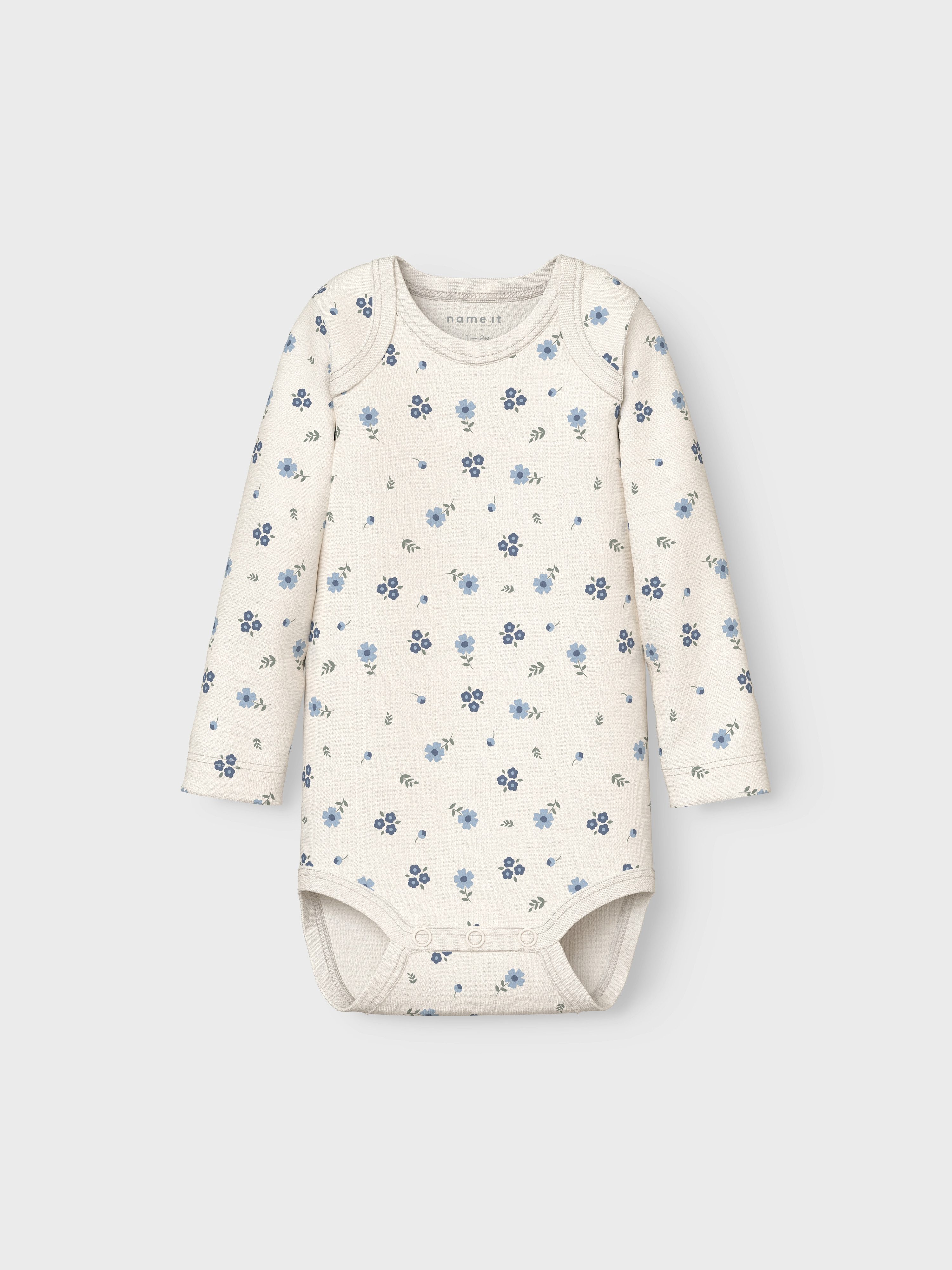 Name It Body NBFBODY 3P LS JET STREAM FLOWER NOOS (set, 3-delig)