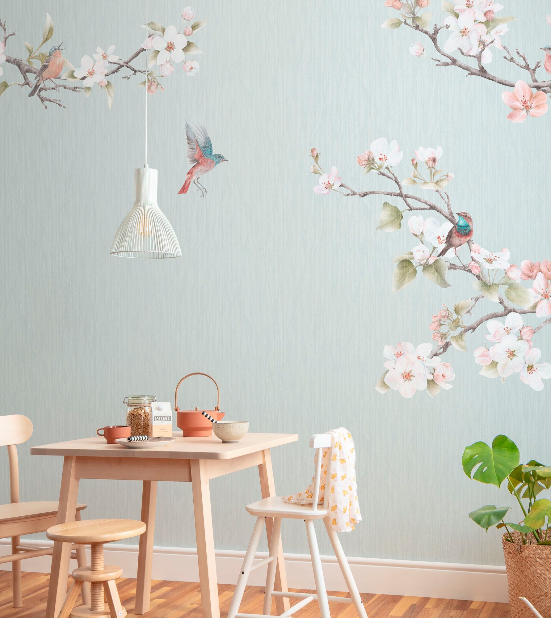 Komar Fotobehang Digitale print vlies - Apple Blossom - Afmeting 300 x 250 cm (1 stuk)