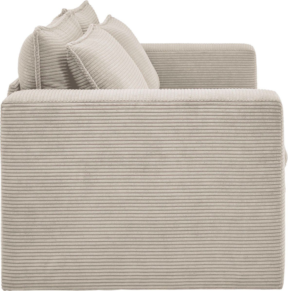 Places of Style Zithoek PIAGGE 2-zitsbank en hocker klein als set (2-delig)