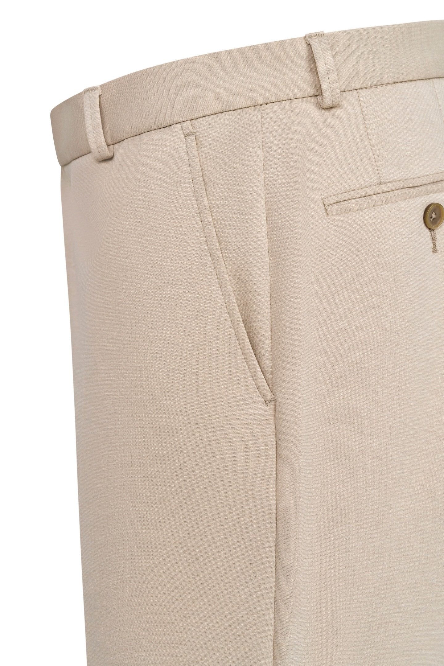 Bugatti Pantalon met stretch & persvouw