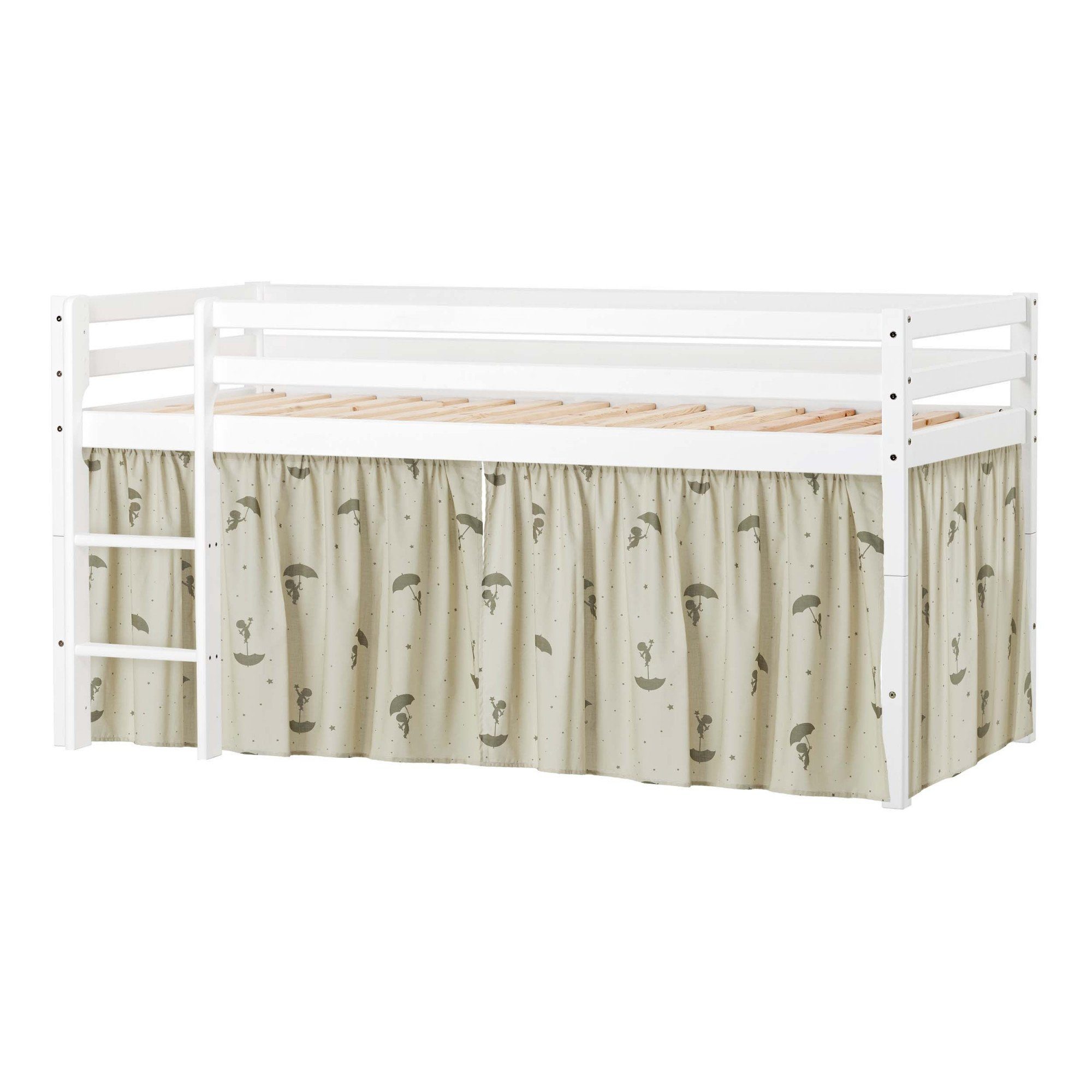 Hoppekids Speelbed Eco Dream Massief hout, naar keuze in 2 afmetingen en 4 kleuren, matras ter...