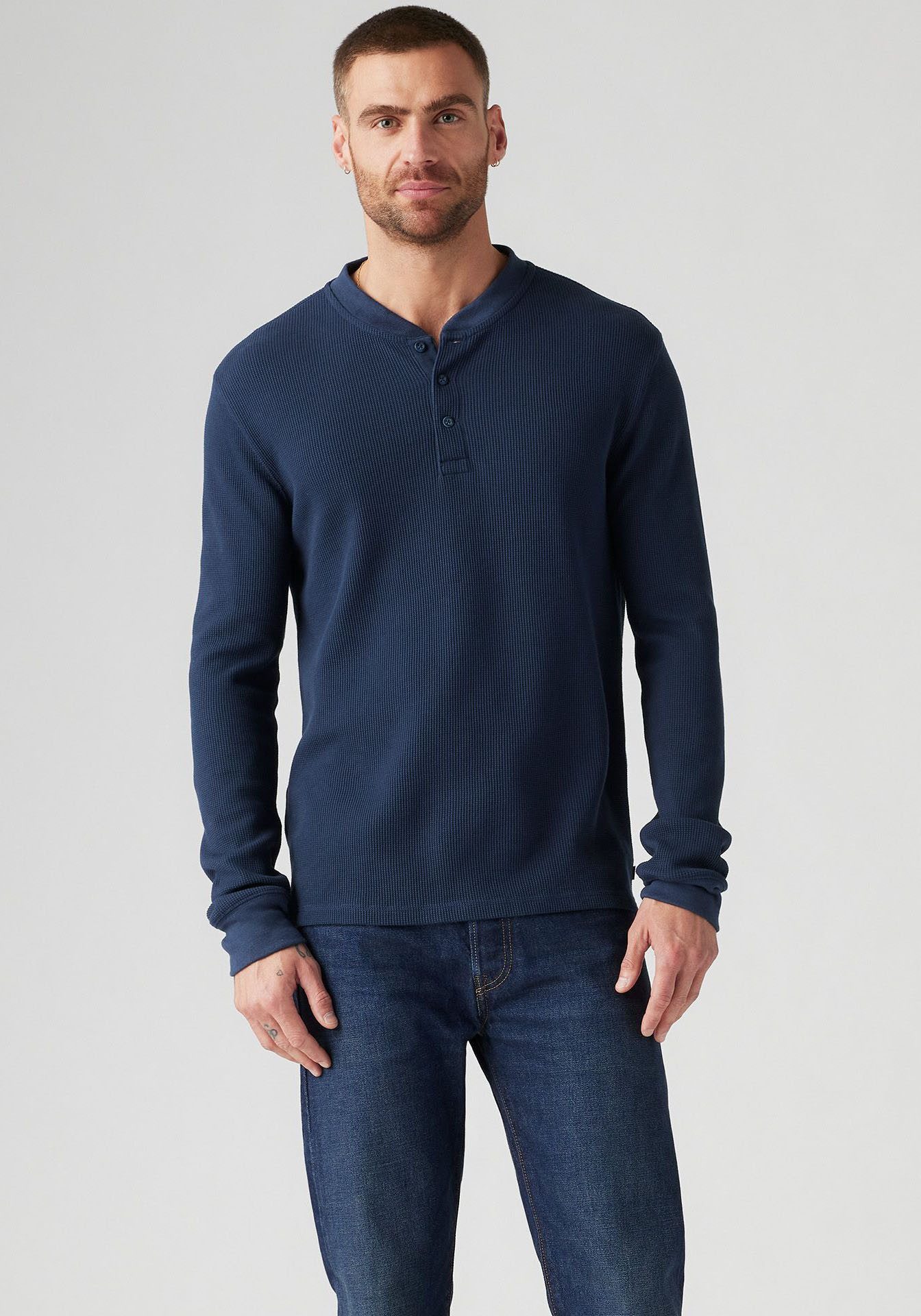 Levi's Shirt met lange mouwen THERMAL 3 BTTN HENLEY