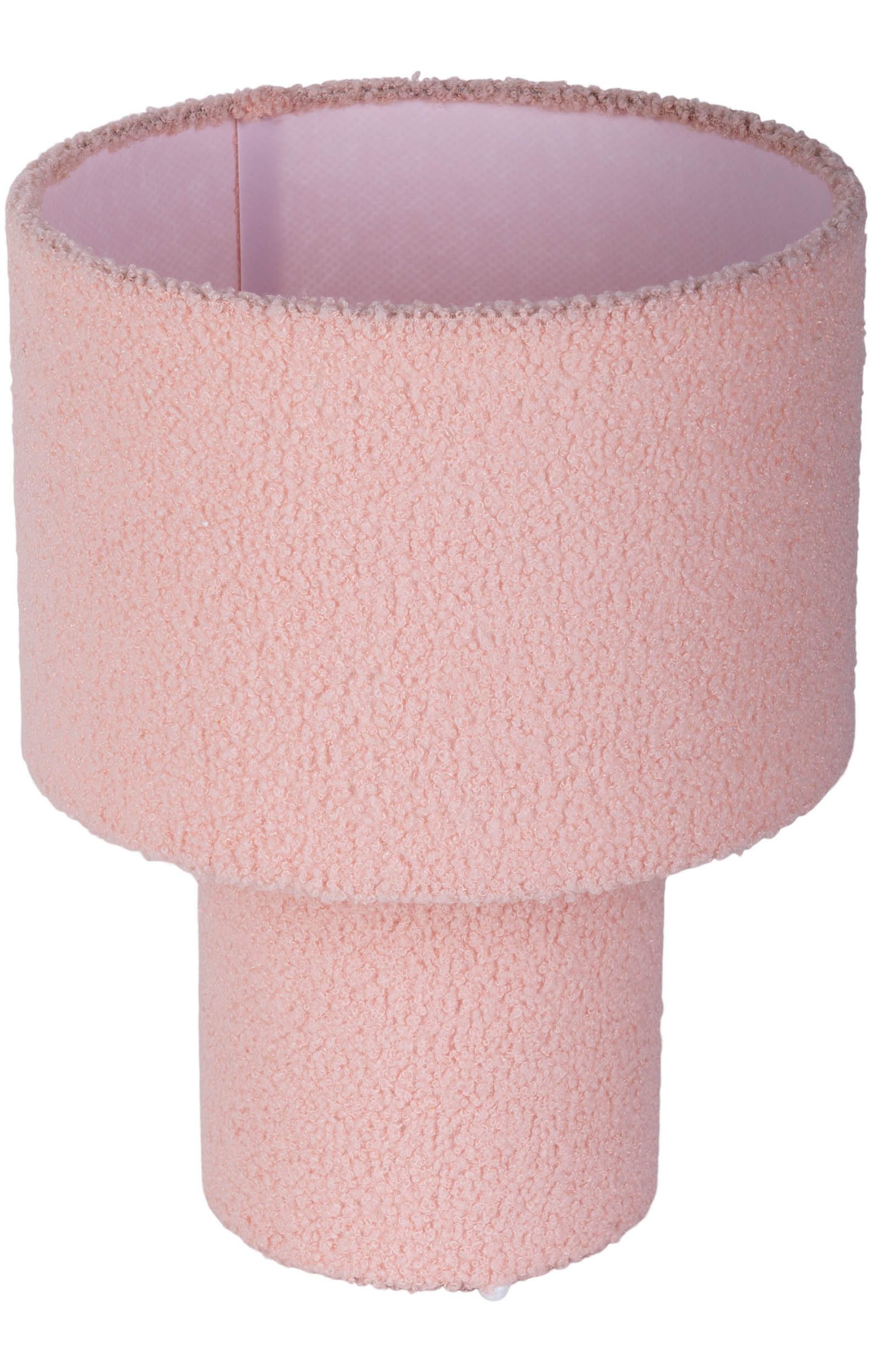 näve Tafellamp Fluffy fluffy pluche bekleding, h:31cm d:23cm, toevoer met schakelaar, e27 (1 stuk)