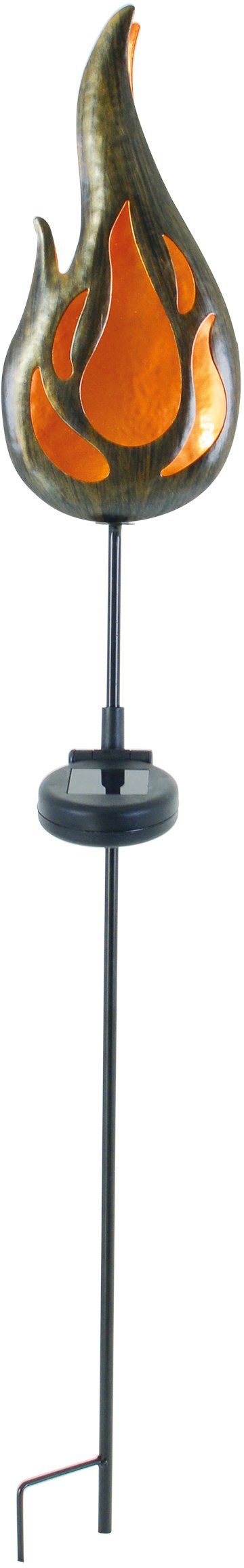 näve Ledsolarlamp Ground Spike Led-solarlamp,incl. 1 led 0,06W,incl. 1x NiMH/AA/300mAh/1,2V (1 stuk) tuinlampen goud(kleur)