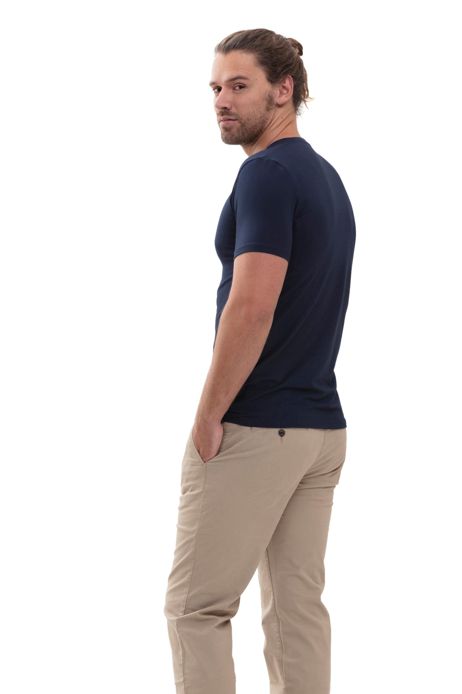 Mey Shirt met V-hals SERIE HYBRID T-SHIRT