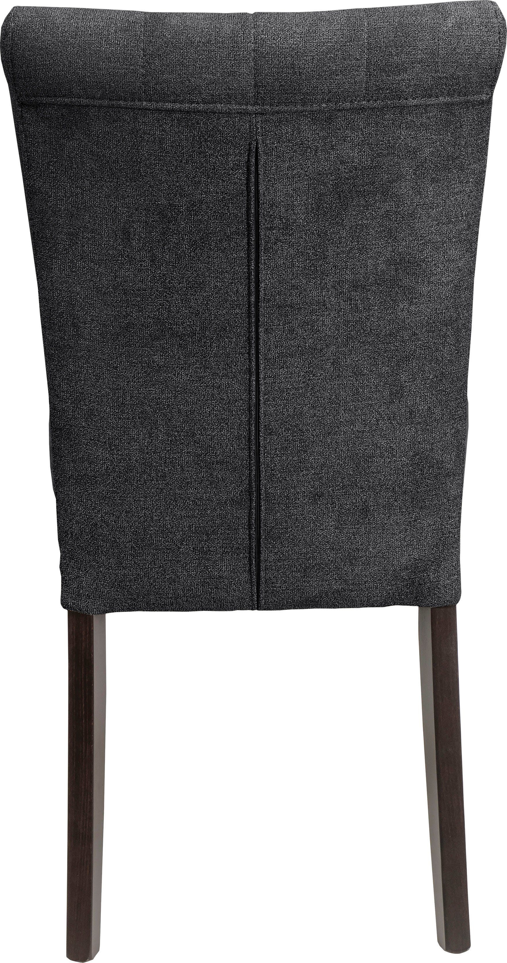 Home affaire Eetkamerstoel Queen BESTSELLER Gestoffeerde stoel met knoopdetails, set van 2, 4 of 6