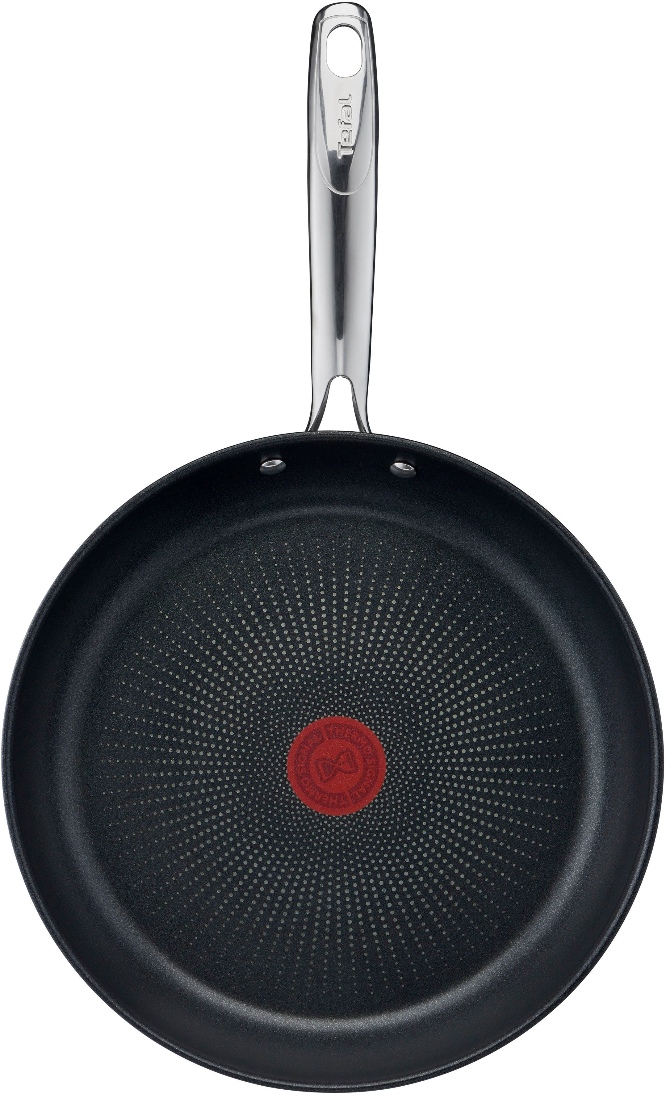 Tefal Koekenpan Duetto+ Premium roestvrij staal, inductiepan, temperatuurindicator, duurzaam