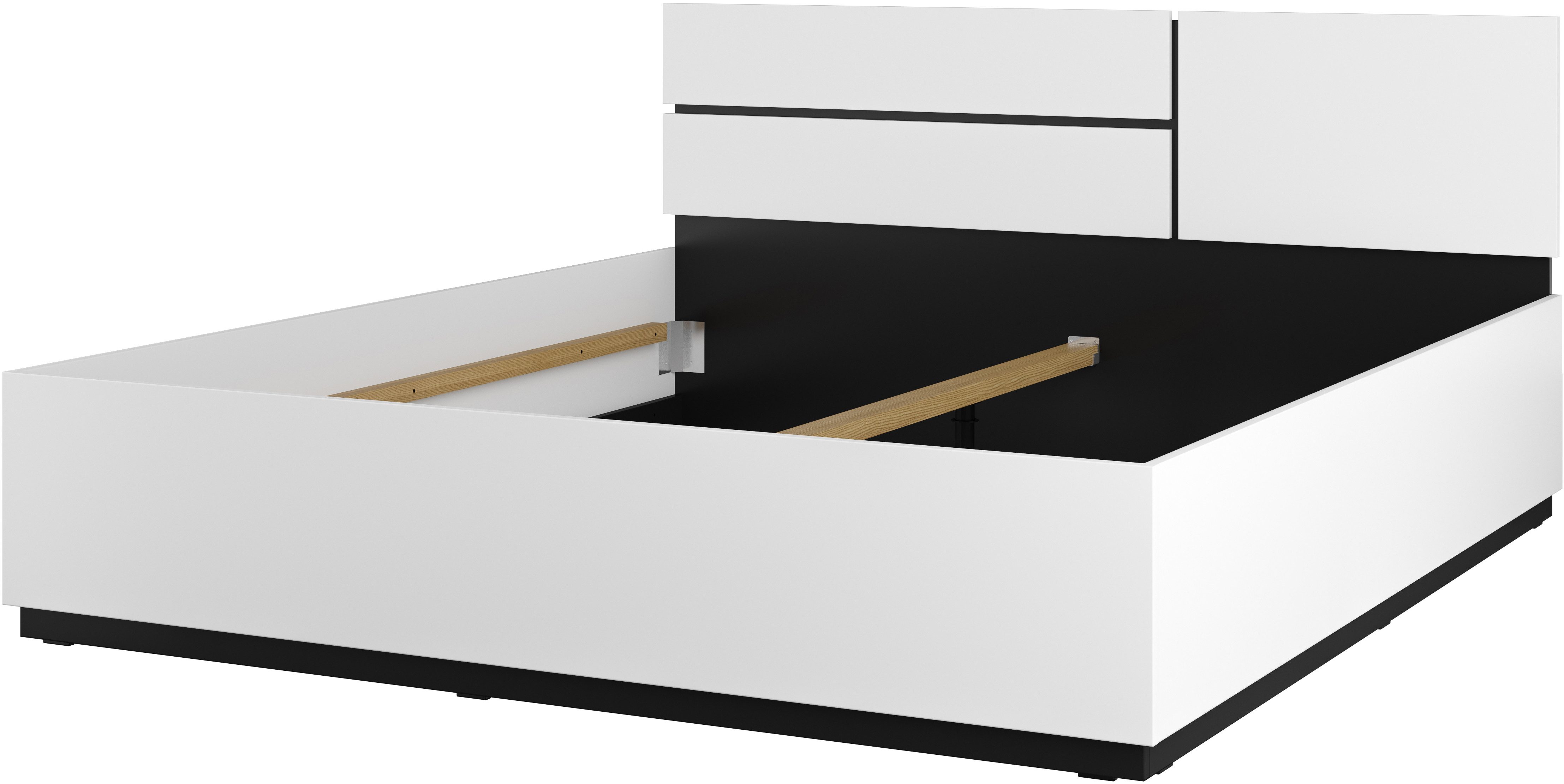 INOSIGN Bedframe Cross, moderne bedframe Tweepersoonsbed in twee maten, stabiel bedframe