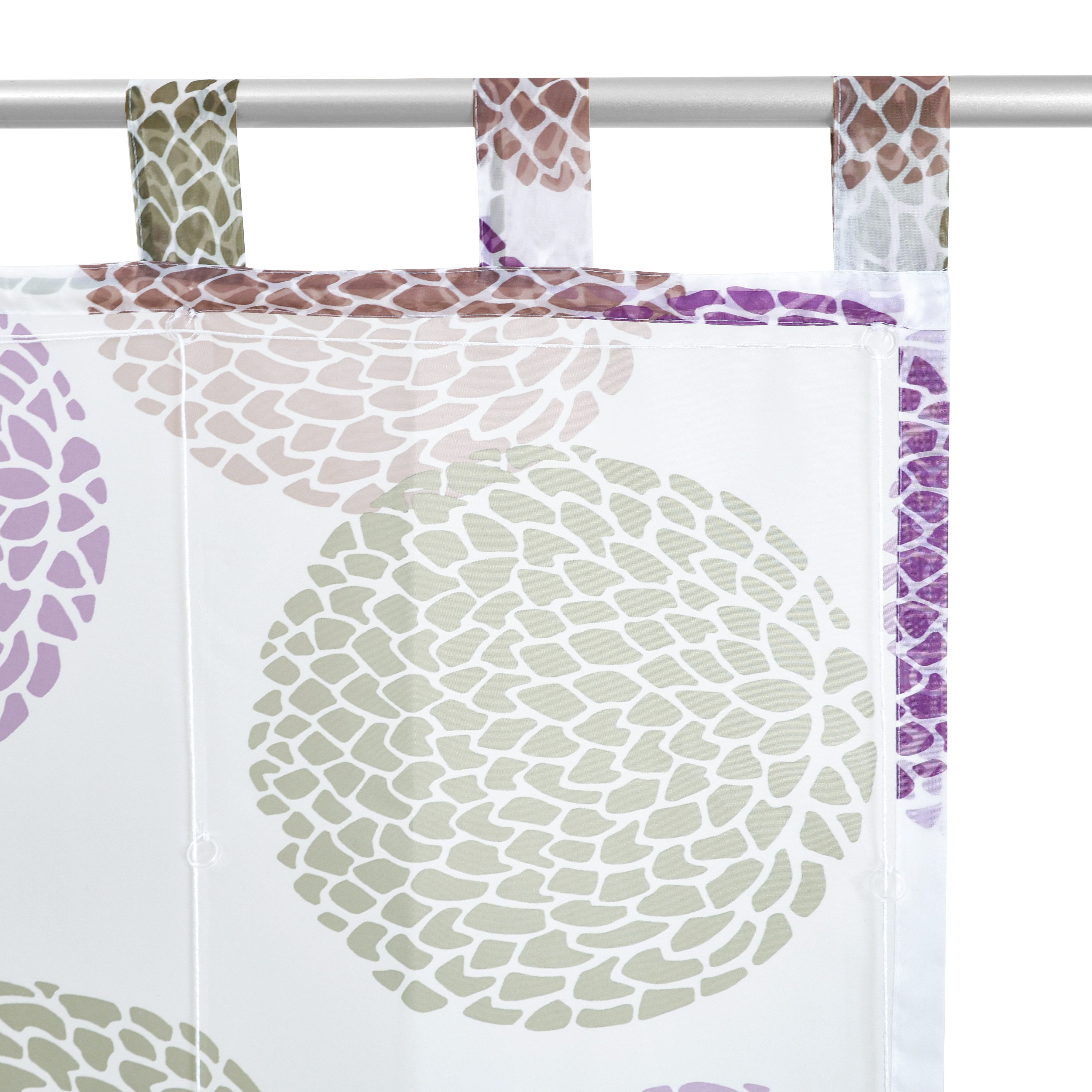 my home Romeins rolgordijn Belem Transparant, voile, polyester (1 stuk)