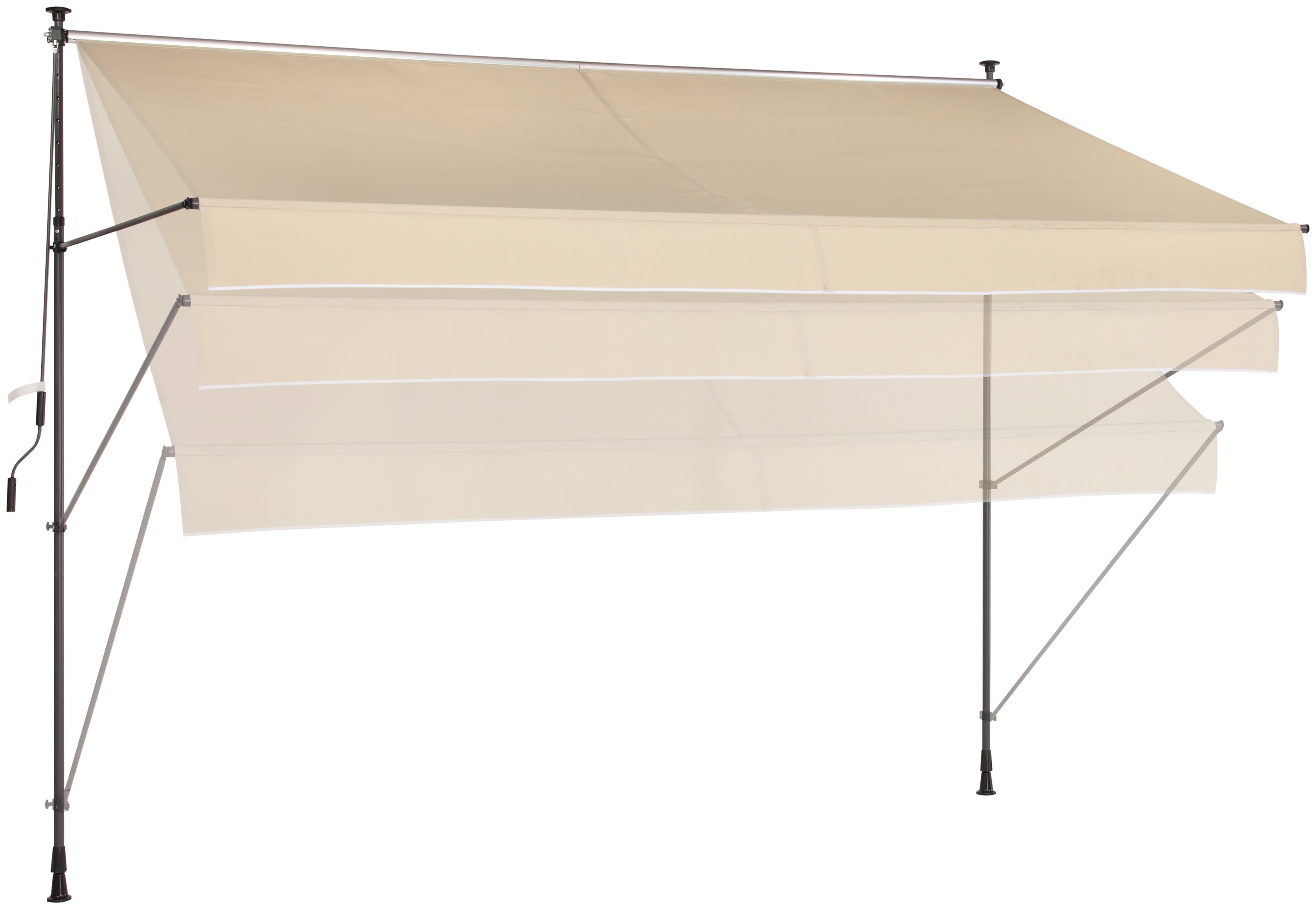 KONIFERA Klemzonnescherm Breedte/uitval: 300x150 cm