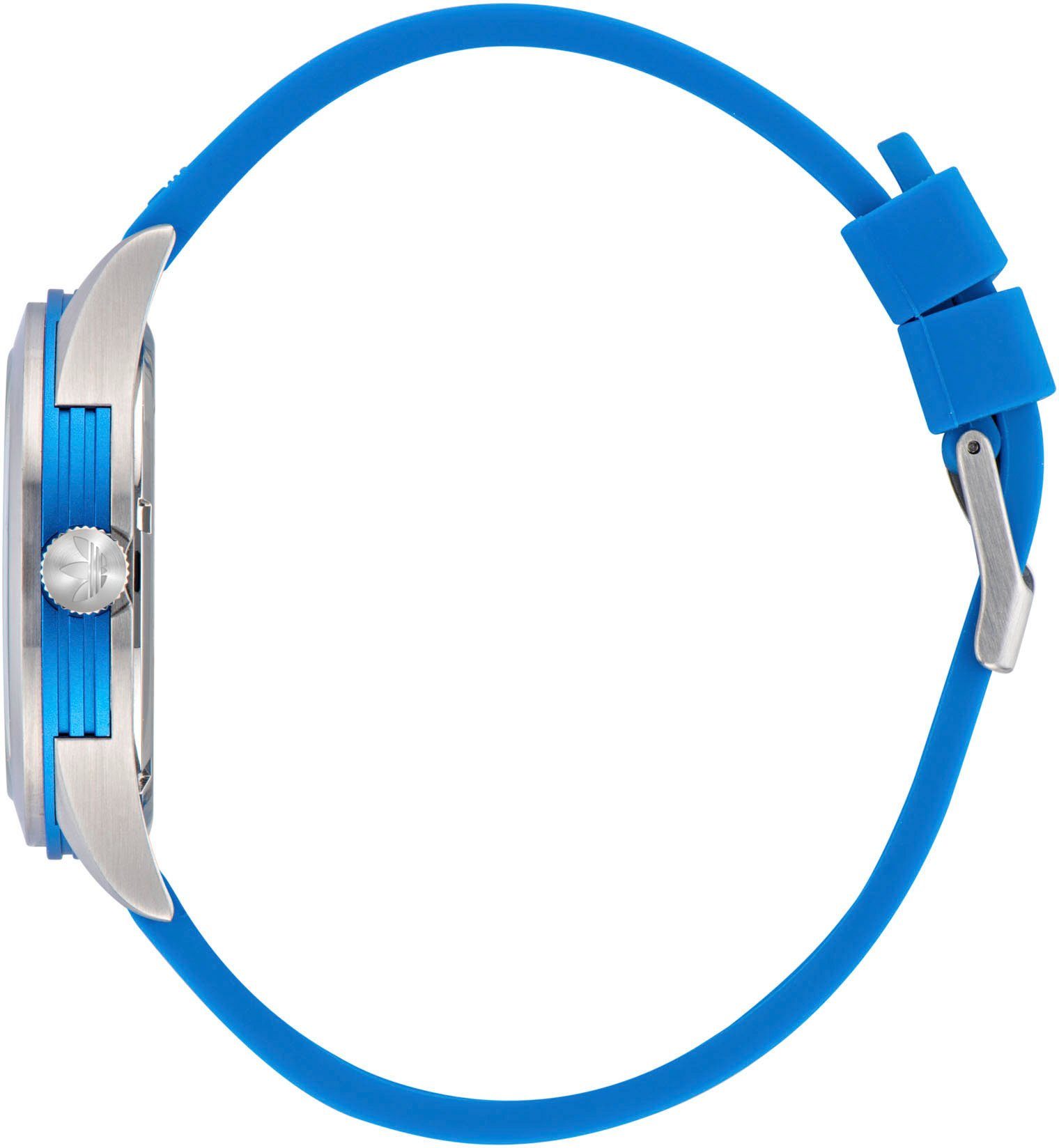 adidas Originals Kwartshorloge CODE THREE Polshorloge, dames, herenhorloge, siliconen band