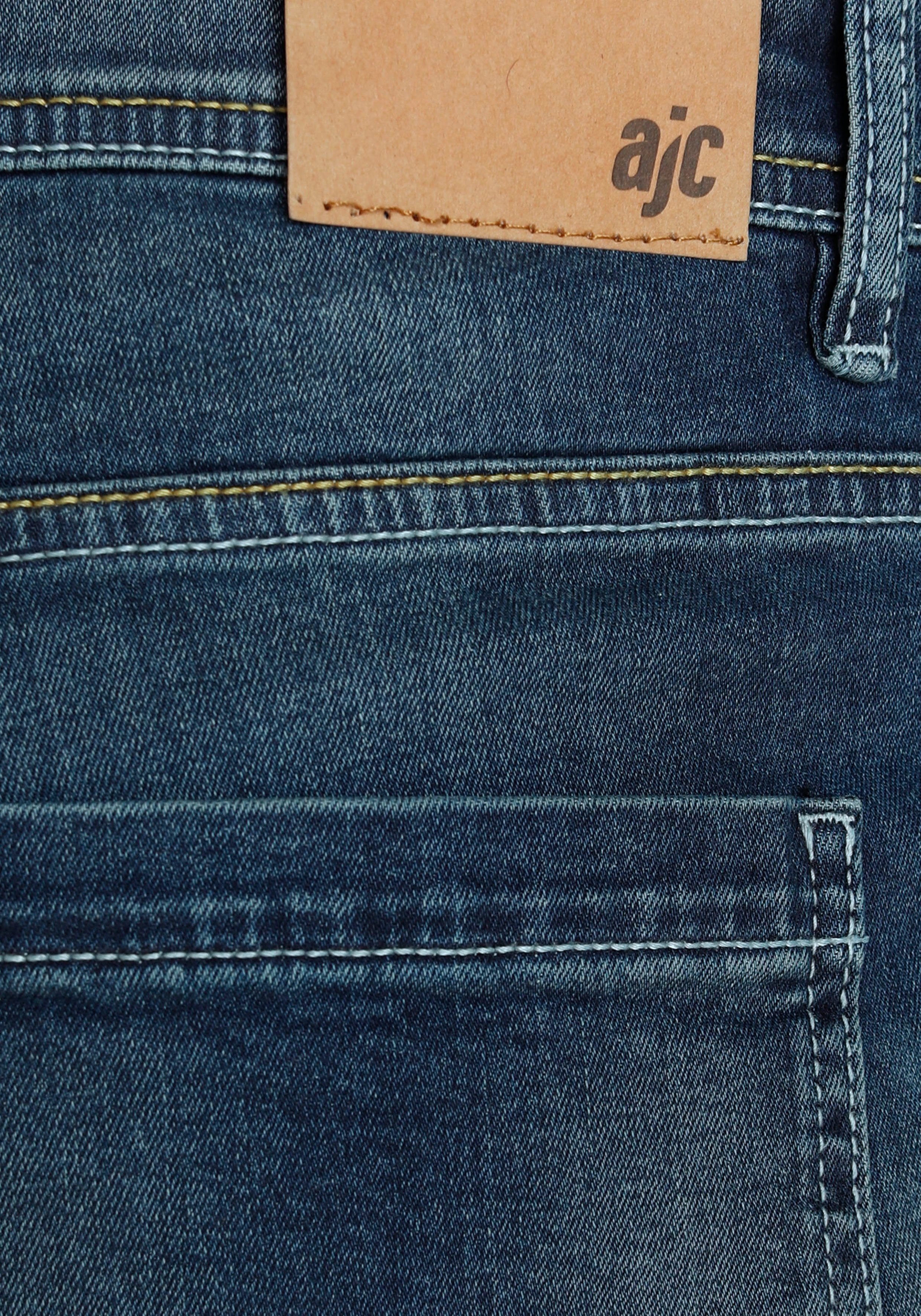 AJC Straight jeans rechtes gesneden, used-look-wassing, lage taille